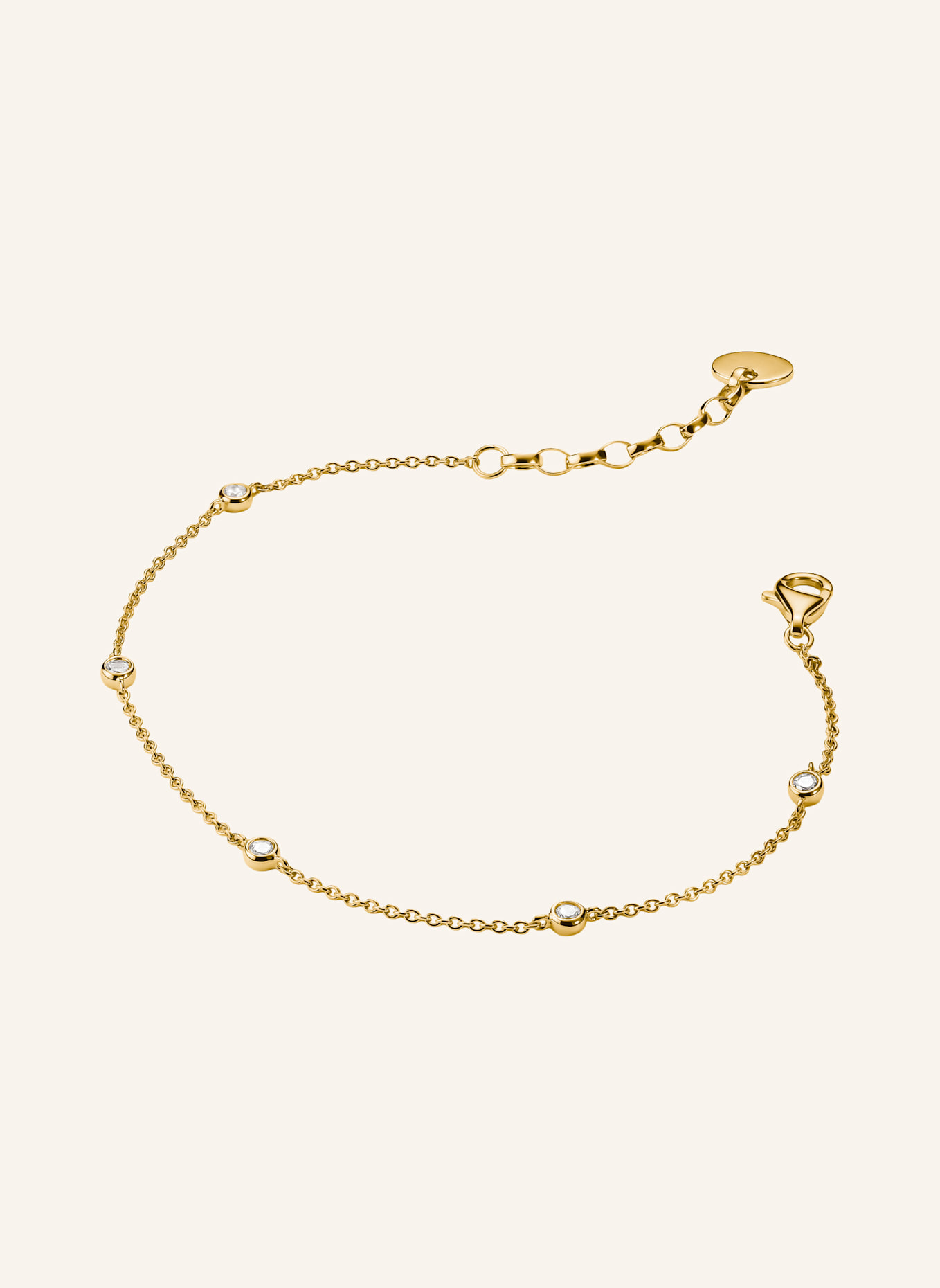 THOMAS SABO Armband: GOLD/ WEISS
