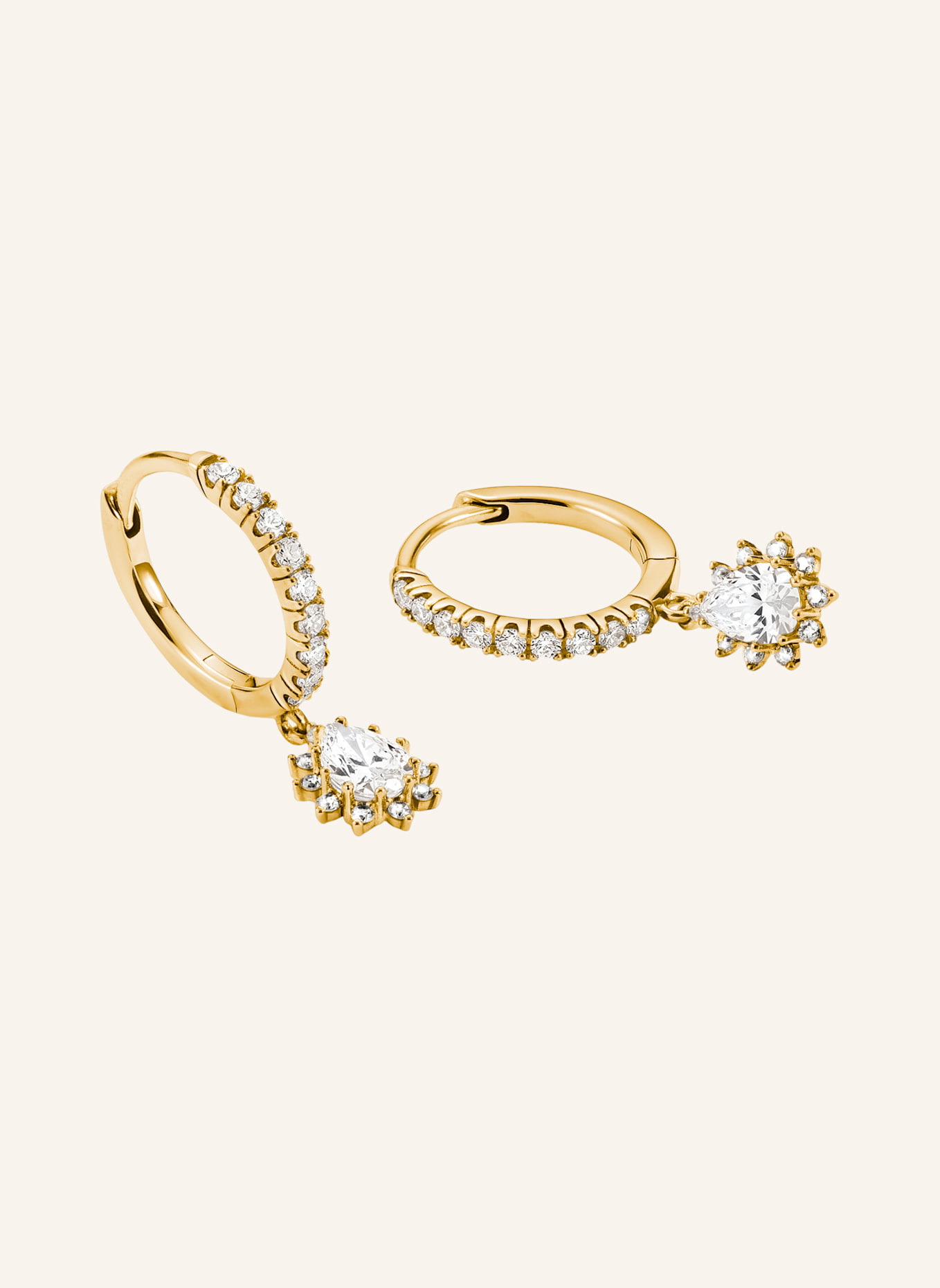 THOMAS SABO Creolen: GOLD/ WEISS