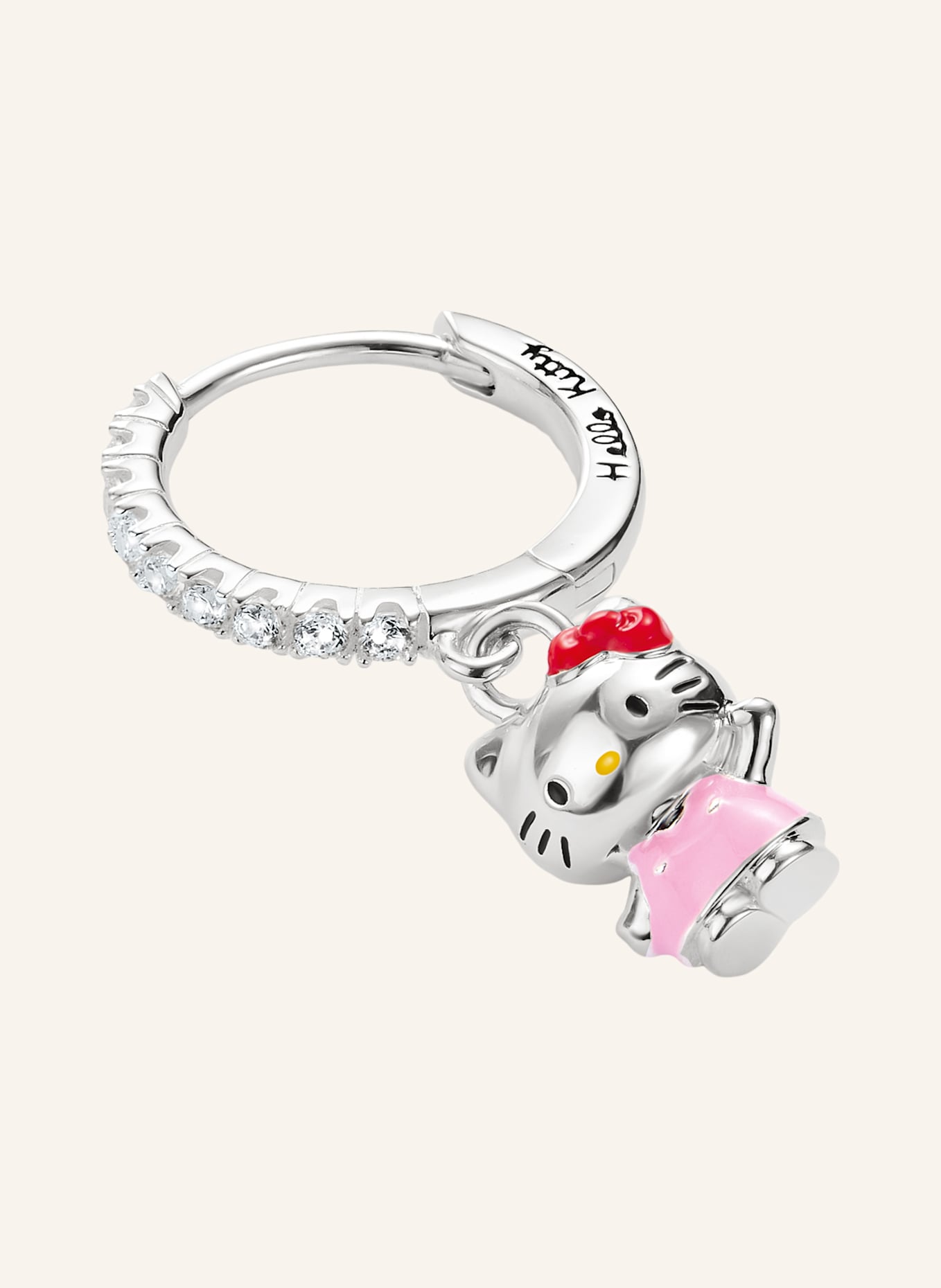 THOMAS SABO Creole: SILBER/ SCHWARZ/ PINK/ GELB/ ROT/ WEISS