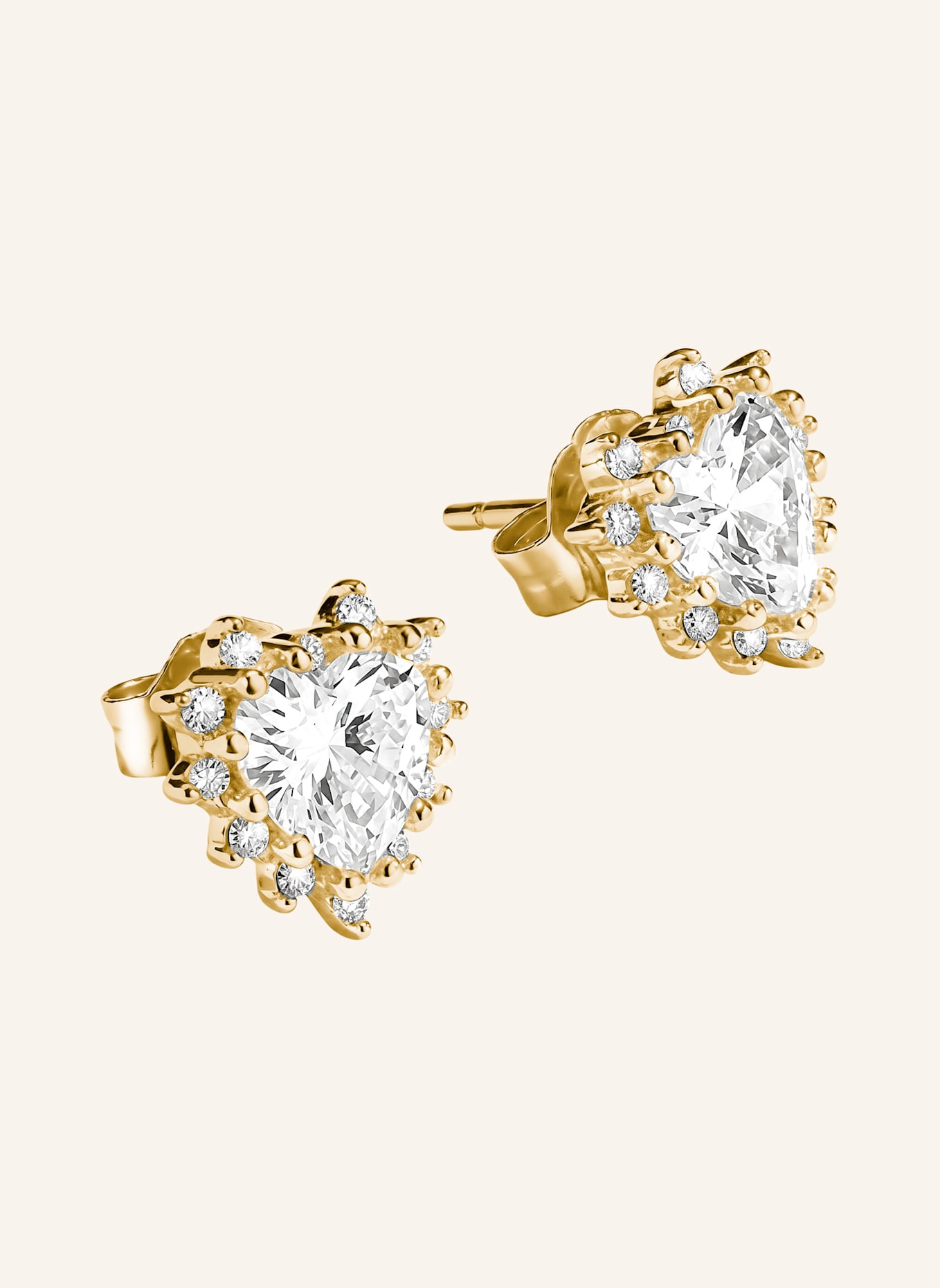 THOMAS SABO Ohrstecker: GOLD/ WEISS