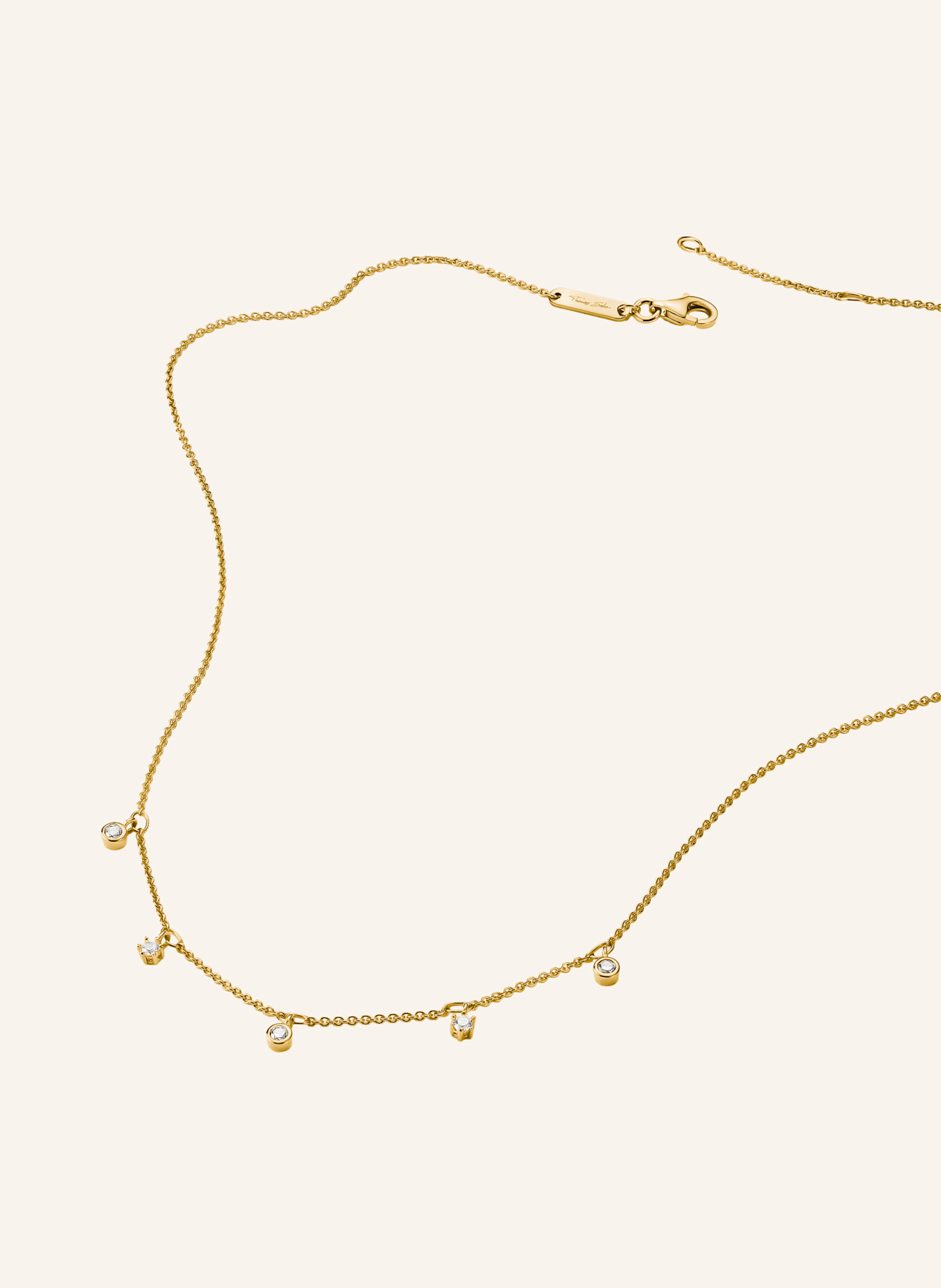 THOMAS SABO Kette: GOLD/ WEISS