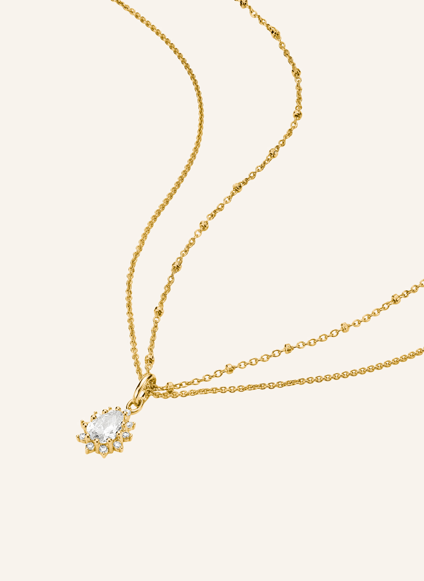 THOMAS SABO Kette: GOLD/ WEISS