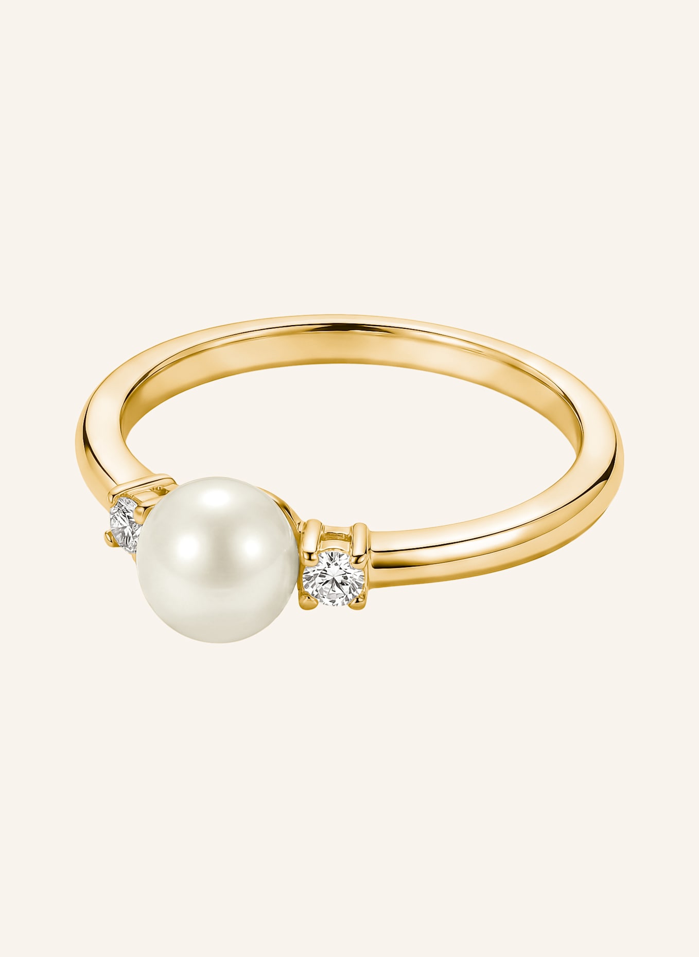 THOMAS SABO Ring: GOLD/ WEISS
