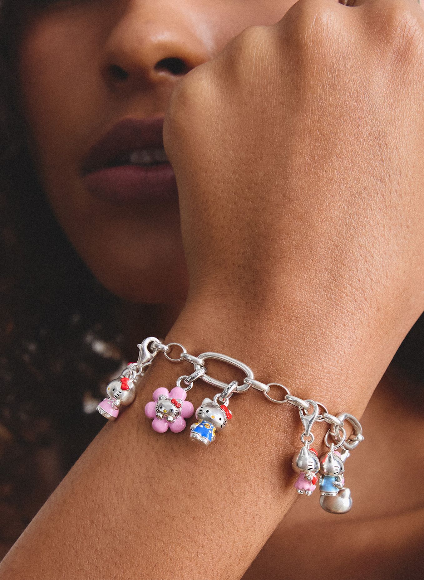 THOMAS SABO Charm-Anhänger: SILBER/ SCHWARZ/ ROT/ GELB/ PINK