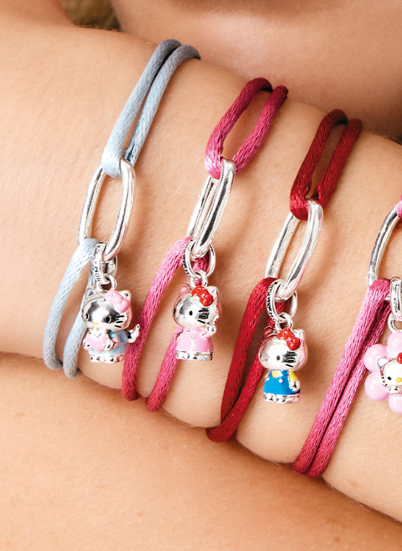 THOMAS SABO Armband: SILBER / SCHWARZ / ROT