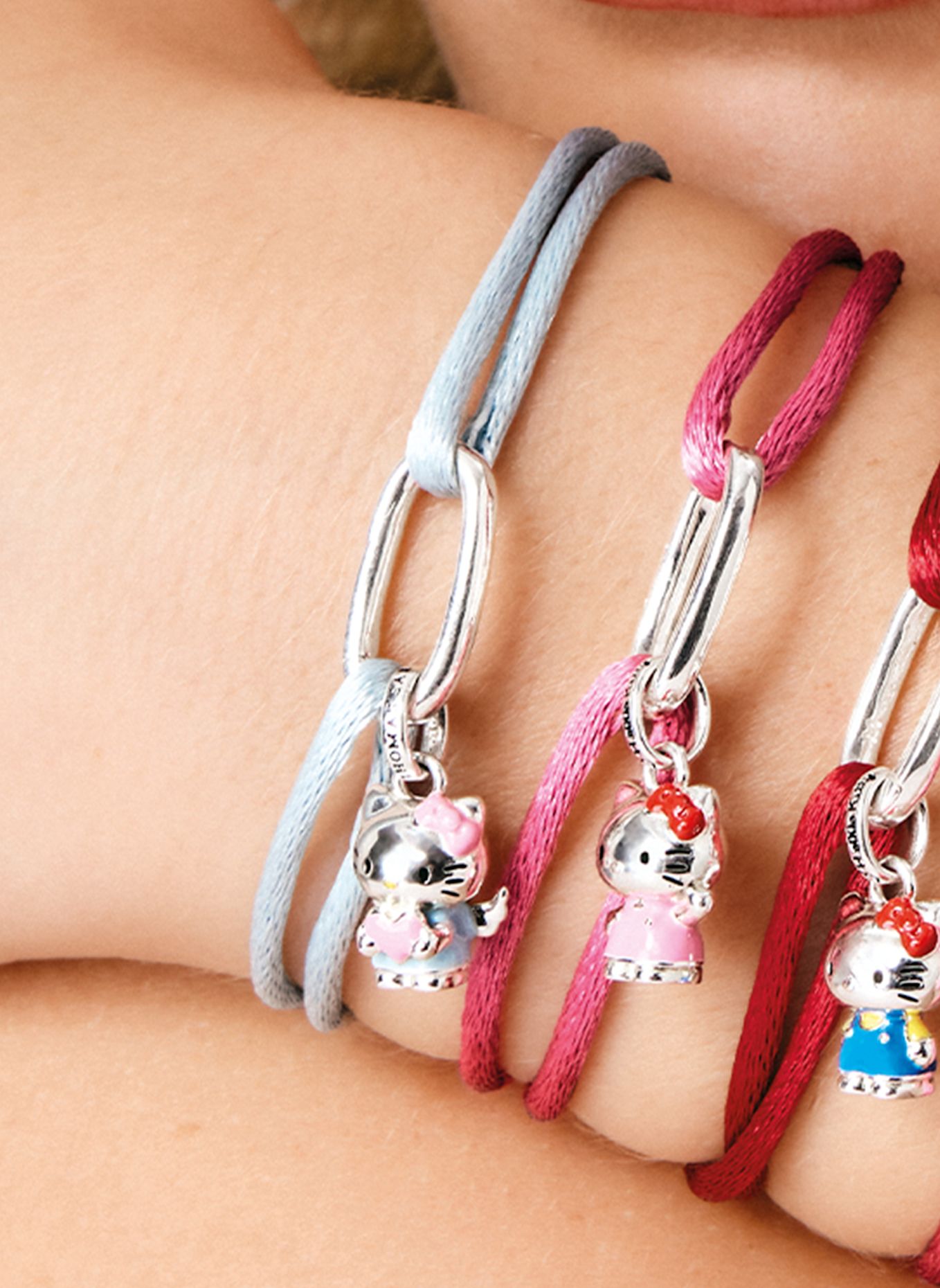 THOMAS SABO Armband: SILBER / SCHWARZ / PINK