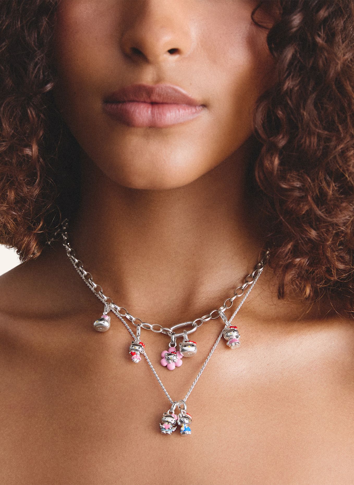 THOMAS SABO Charm-Anhänger: SILBER / SCHWARZ / ROT