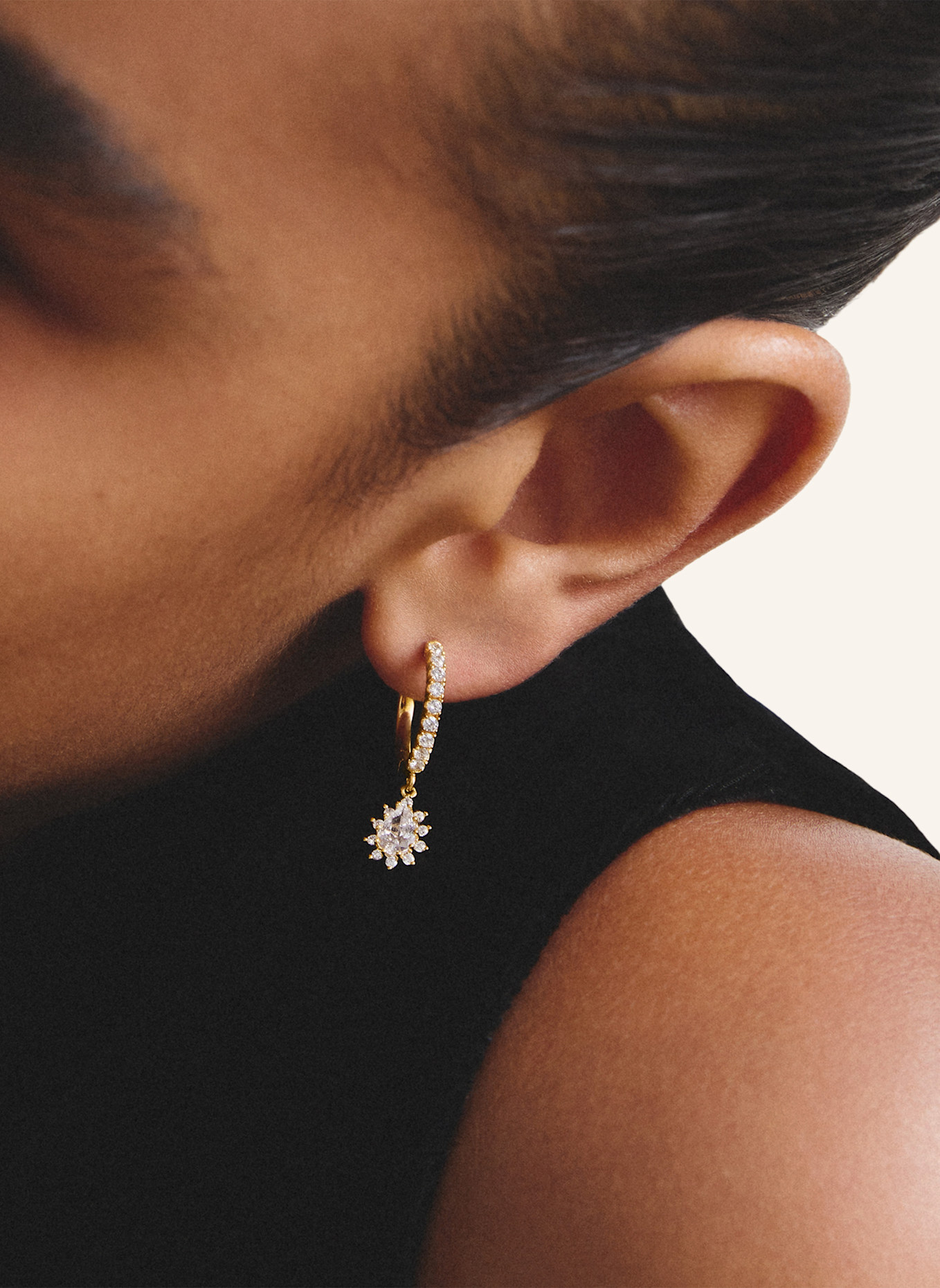 THOMAS SABO Creolen: GOLD/ WEISS
