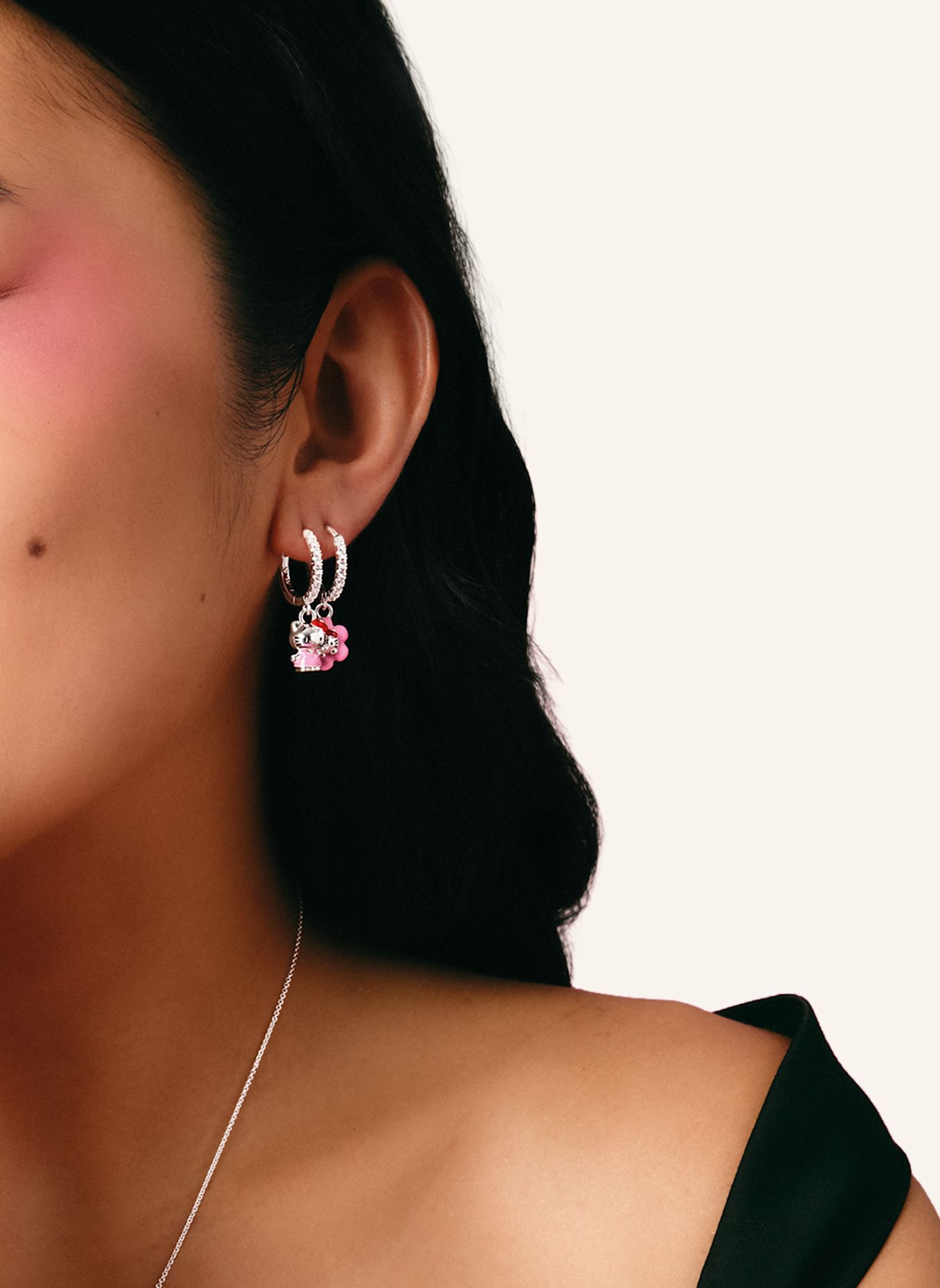 THOMAS SABO Creole: SILBER/ SCHWARZ/ PINK/ GELB/ ROT/ WEISS