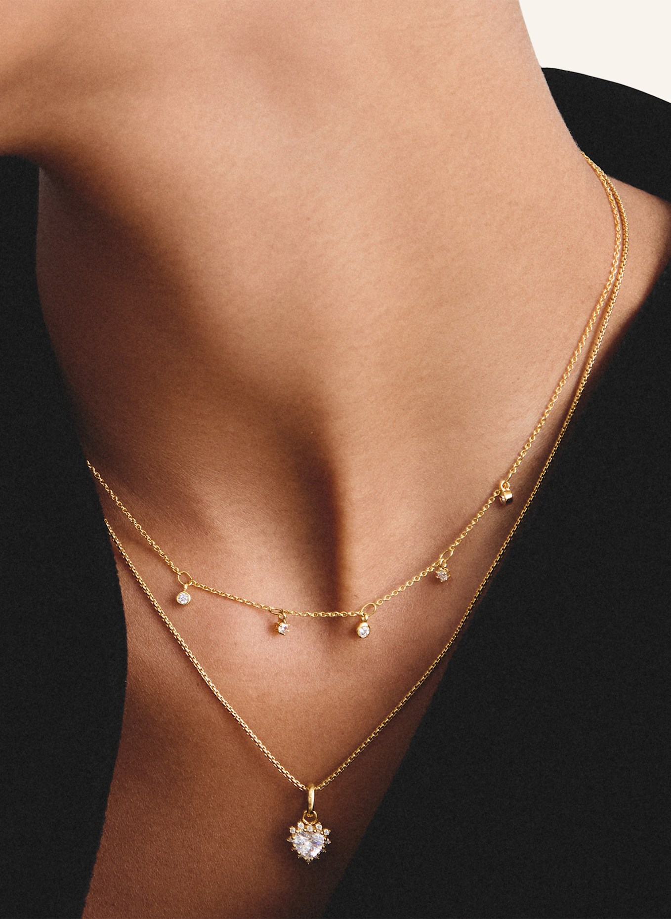 THOMAS SABO Kette: GOLD/ WEISS