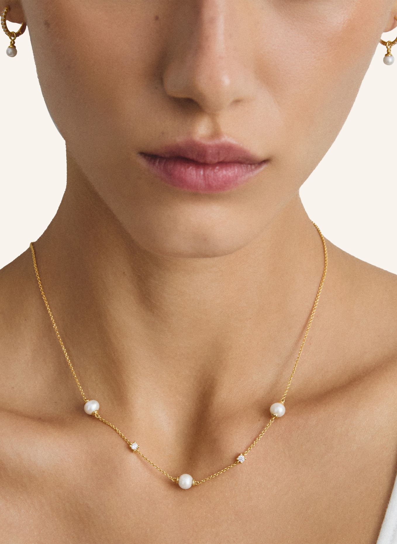 THOMAS SABO Kette: GOLD/ WEISS