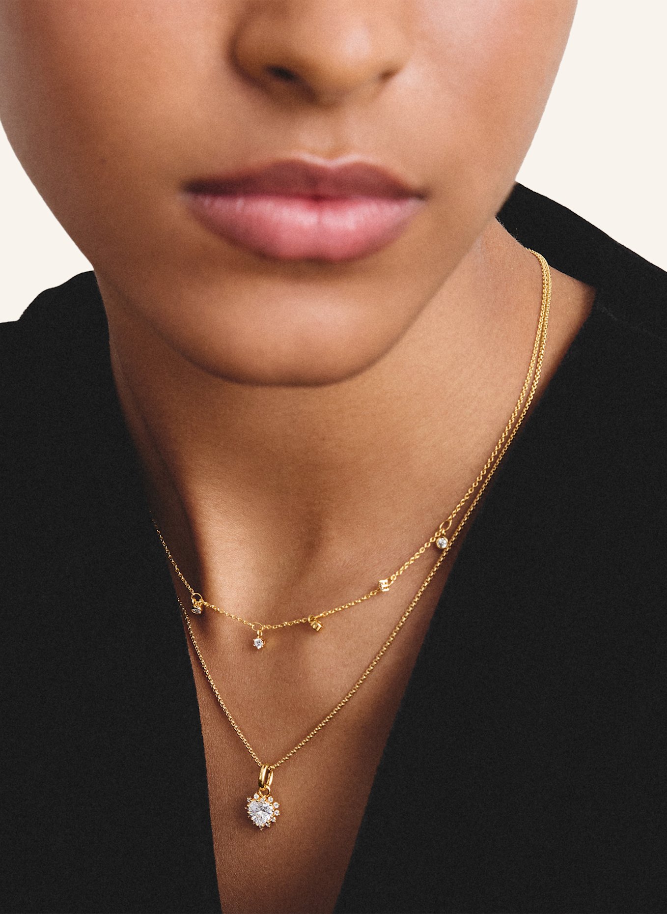 THOMAS SABO Kette: GOLD/ WEISS
