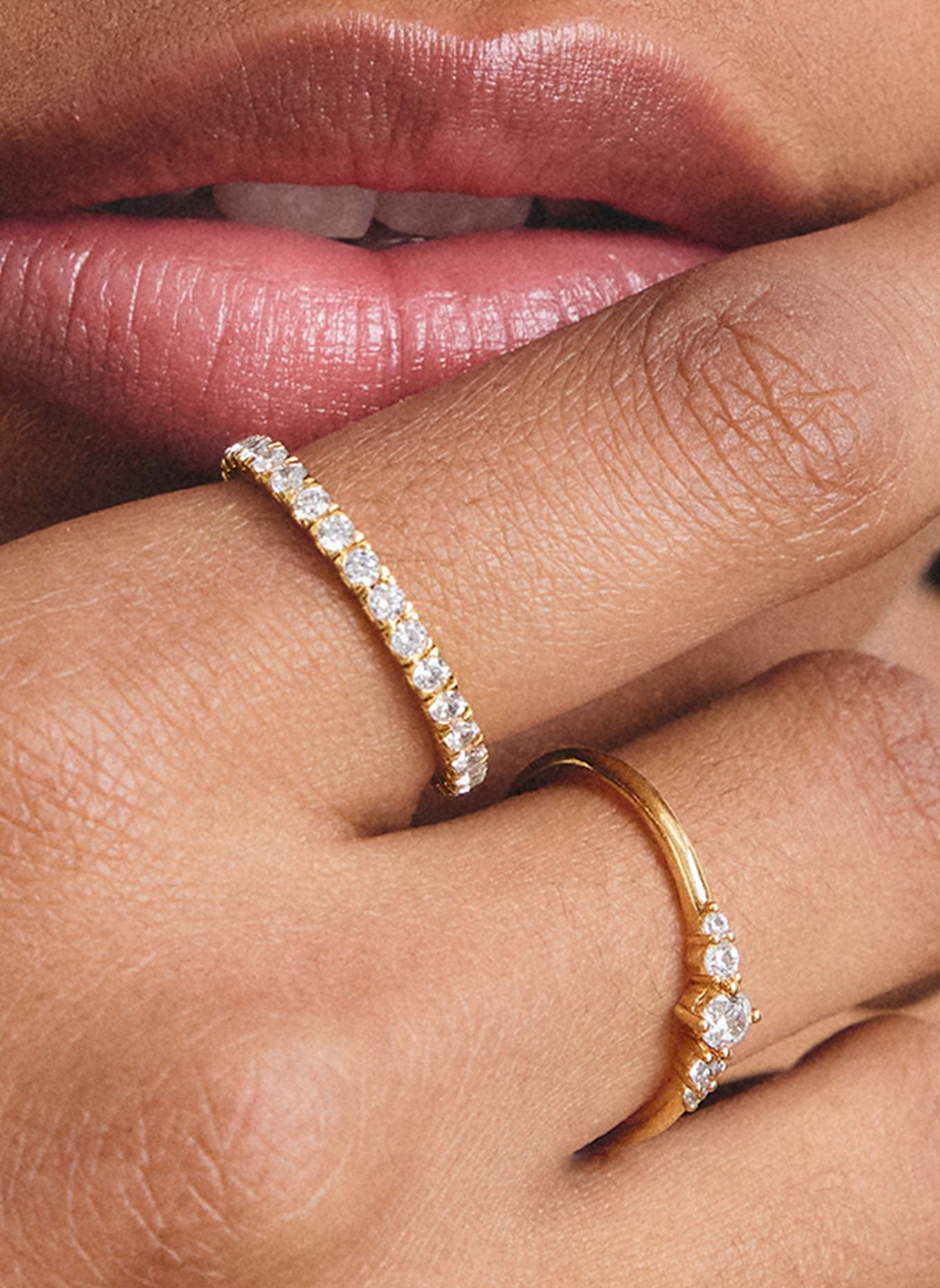 THOMAS SABO Ring: GOLD / WEISS