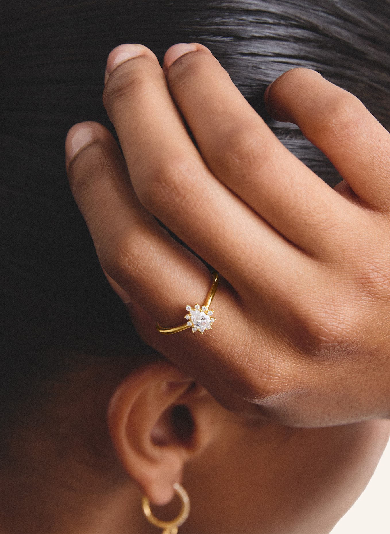 THOMAS SABO Ring: GOLD/ WEISS
