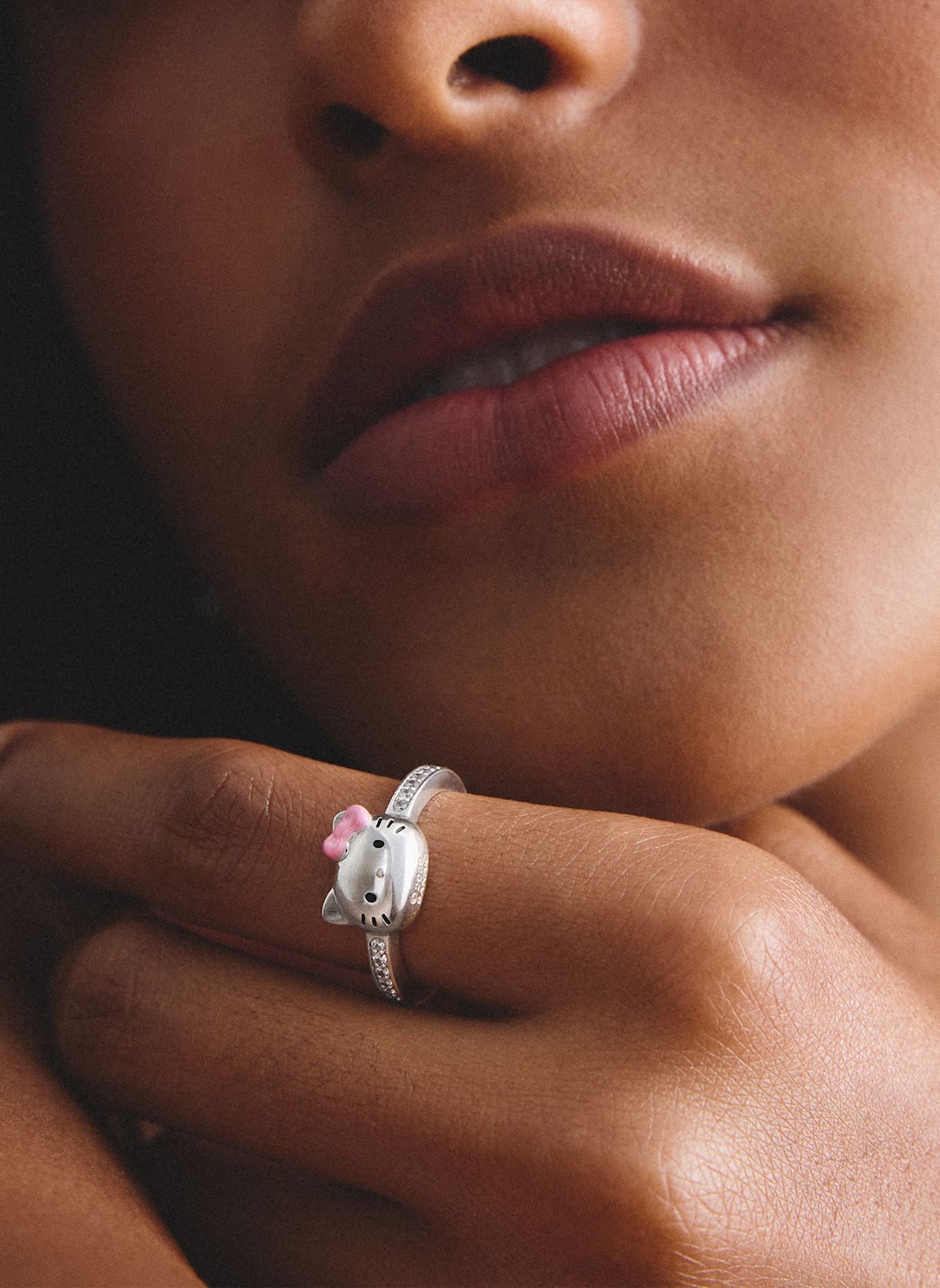 THOMAS SABO Ring: SILBER / SCHWARZ / WEISS