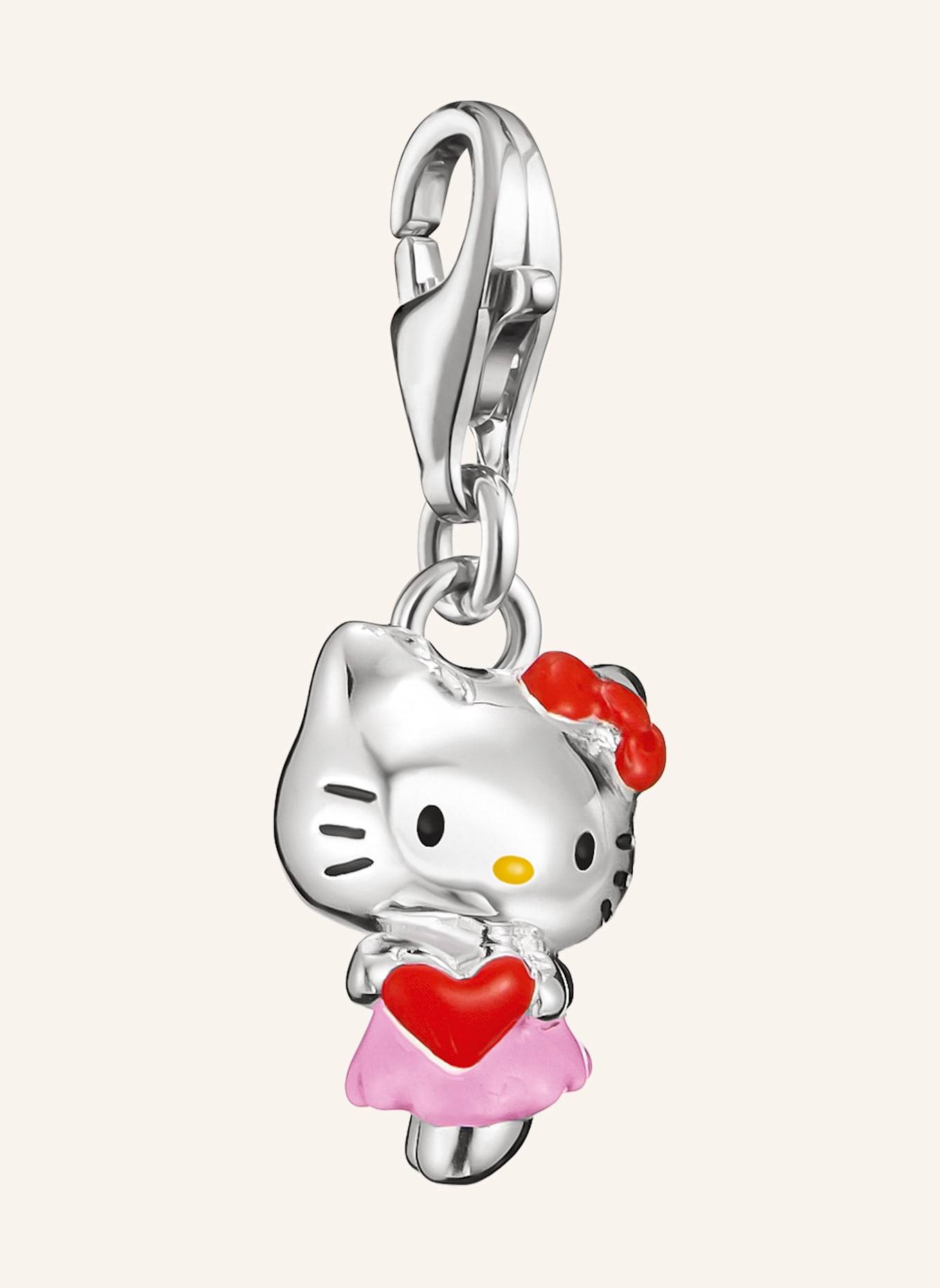 THOMAS SABO Charm-Anhänger: SILBER/ SCHWARZ/ ROT/ GELB/ PINK