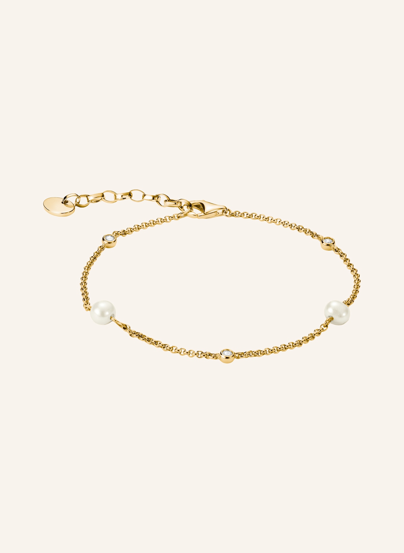 THOMAS SABO Armband: GOLD/ WEISS