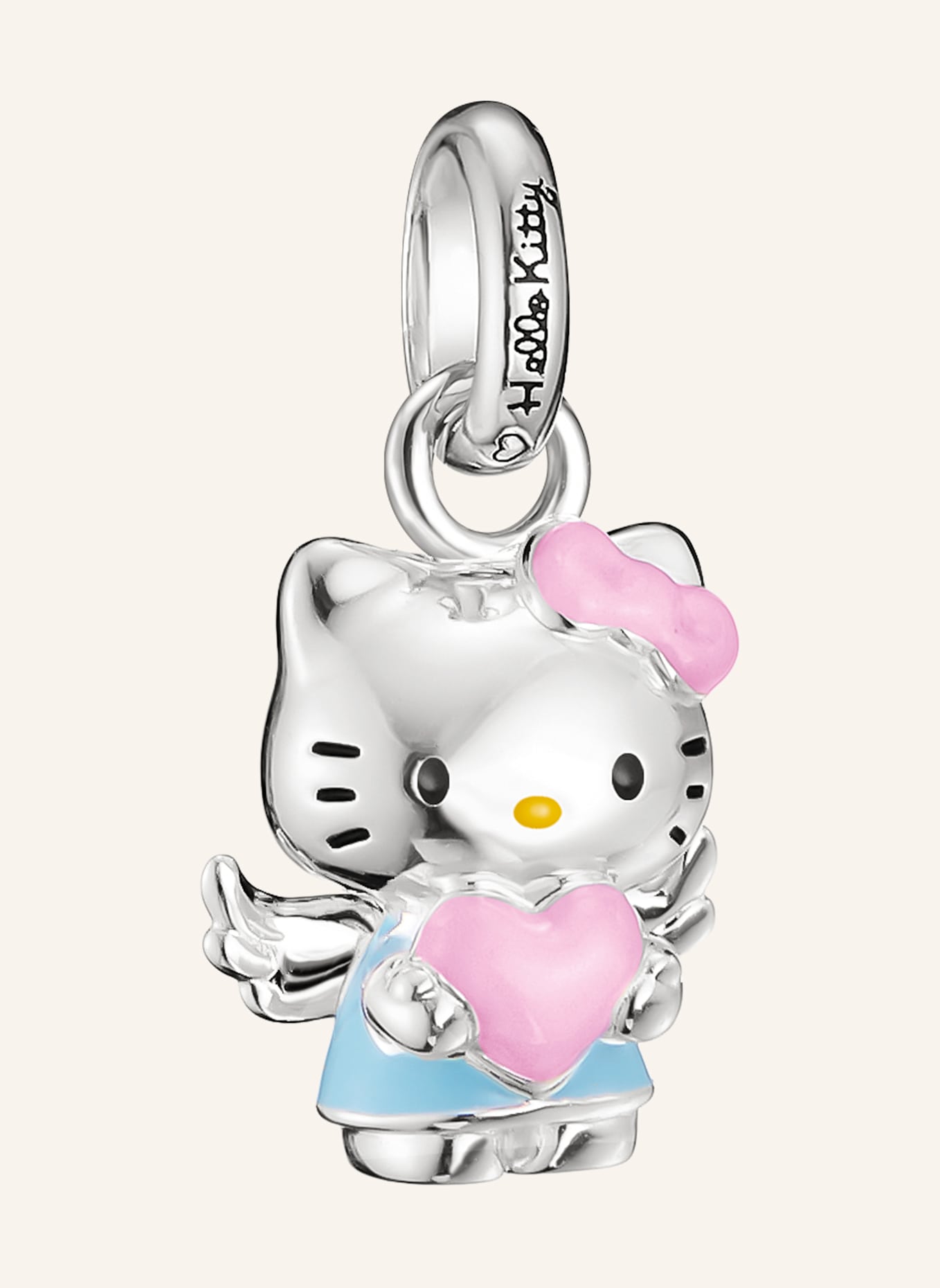 THOMAS SABO Charm-Anhänger: SILBER/ SCHWARZ/ PINK/ GELB/ HELLBLAU