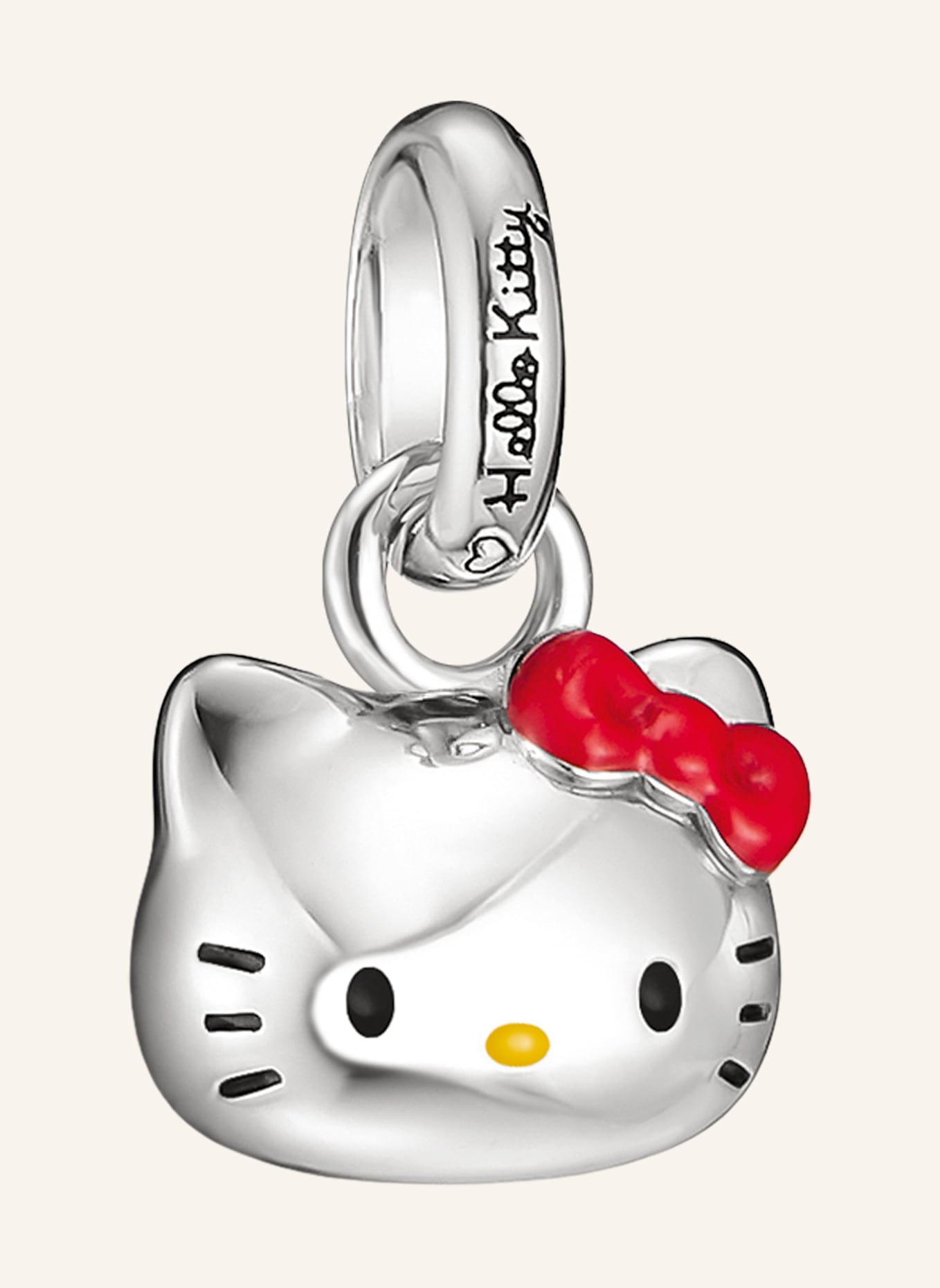 THOMAS SABO Charm-Anhänger: SILBER/ SCHWARZ/ ROT/ GELB