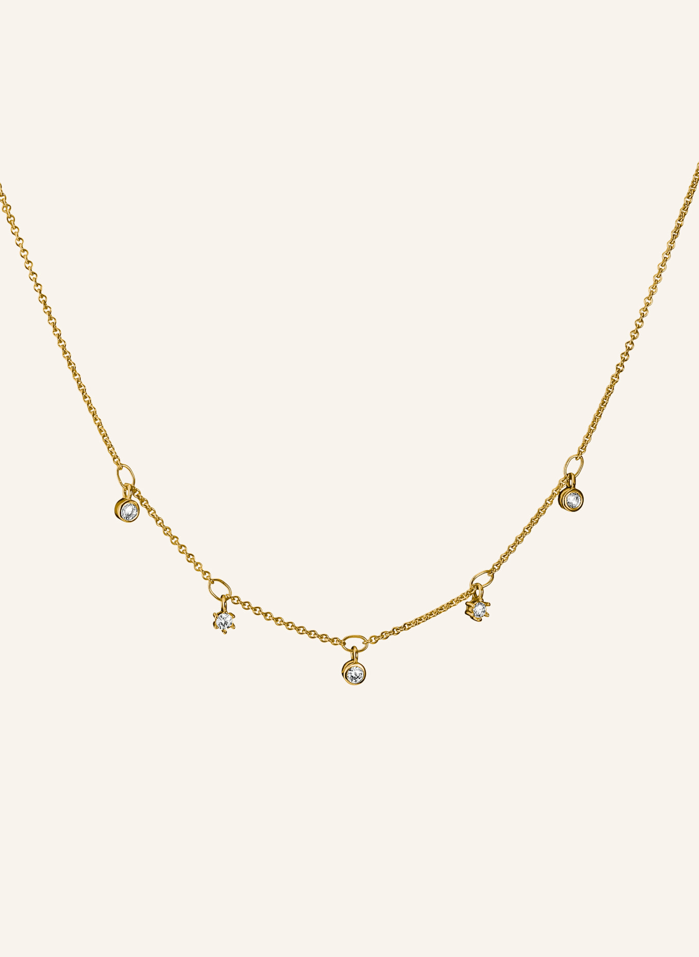 THOMAS SABO Kette: GOLD/ WEISS