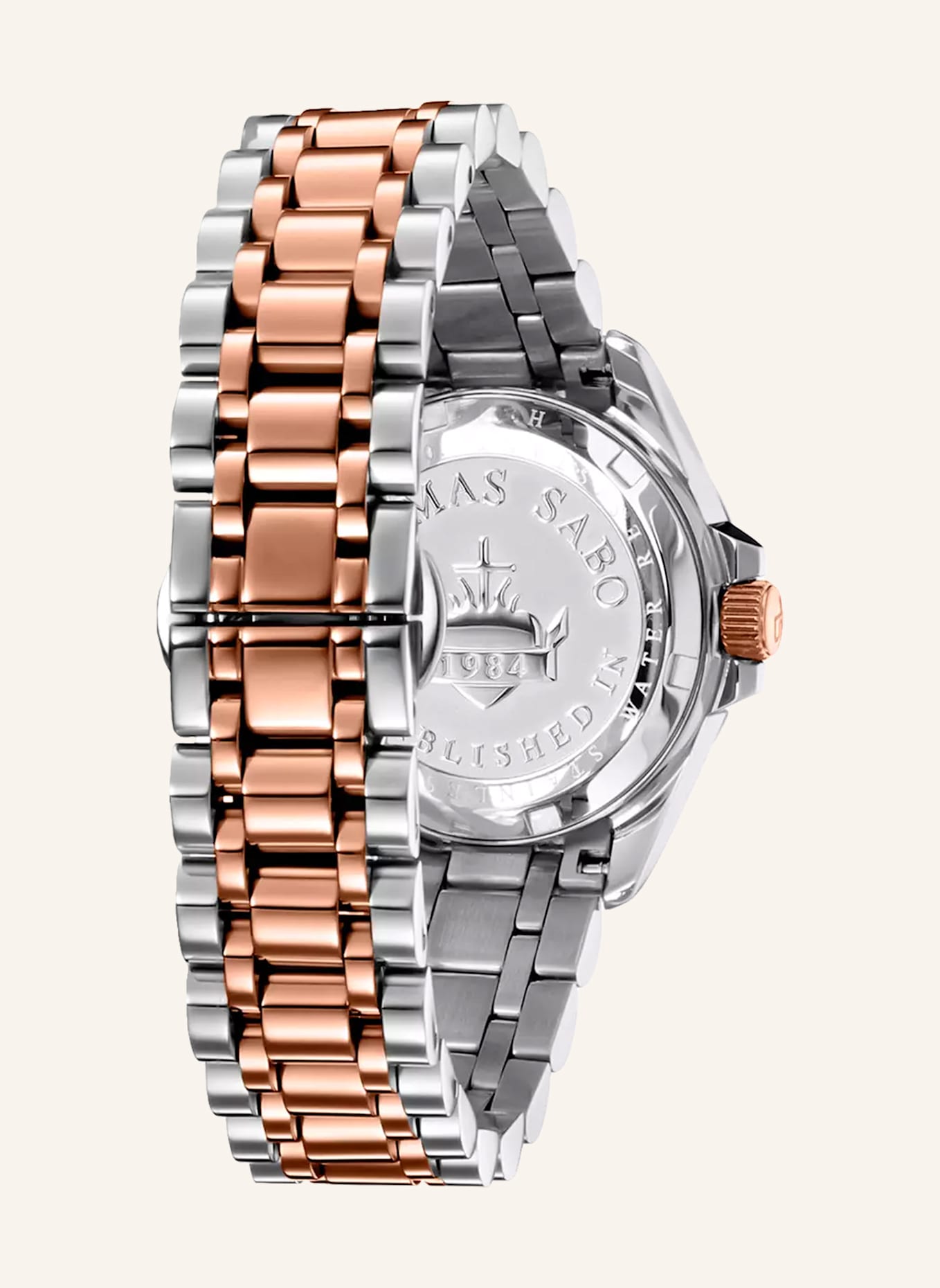 THOMAS SABO Damenuhr: ROSÉGOLD/ SILBER