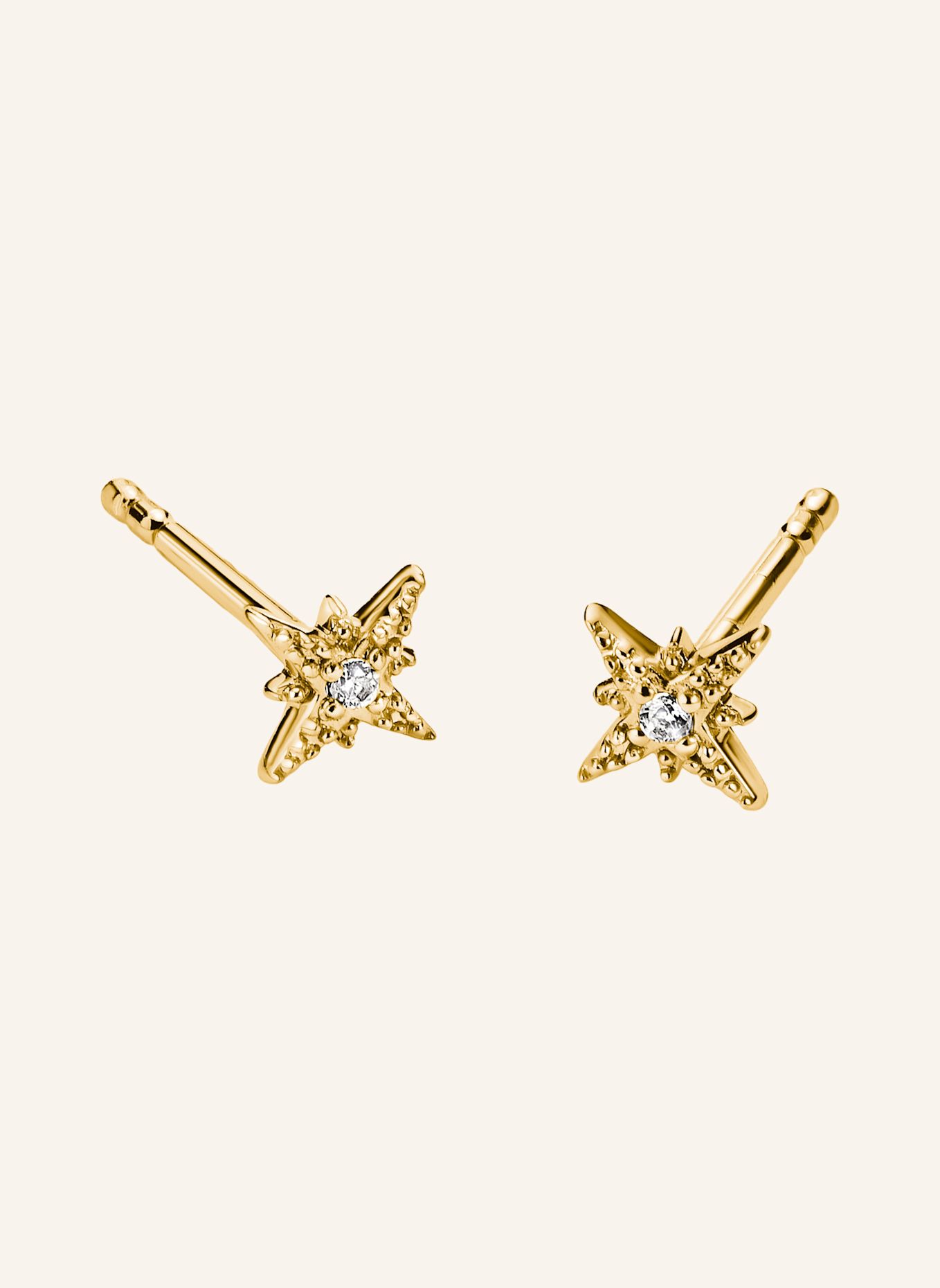 THOMAS SABO Ohrstecker: GOLD / WEISS