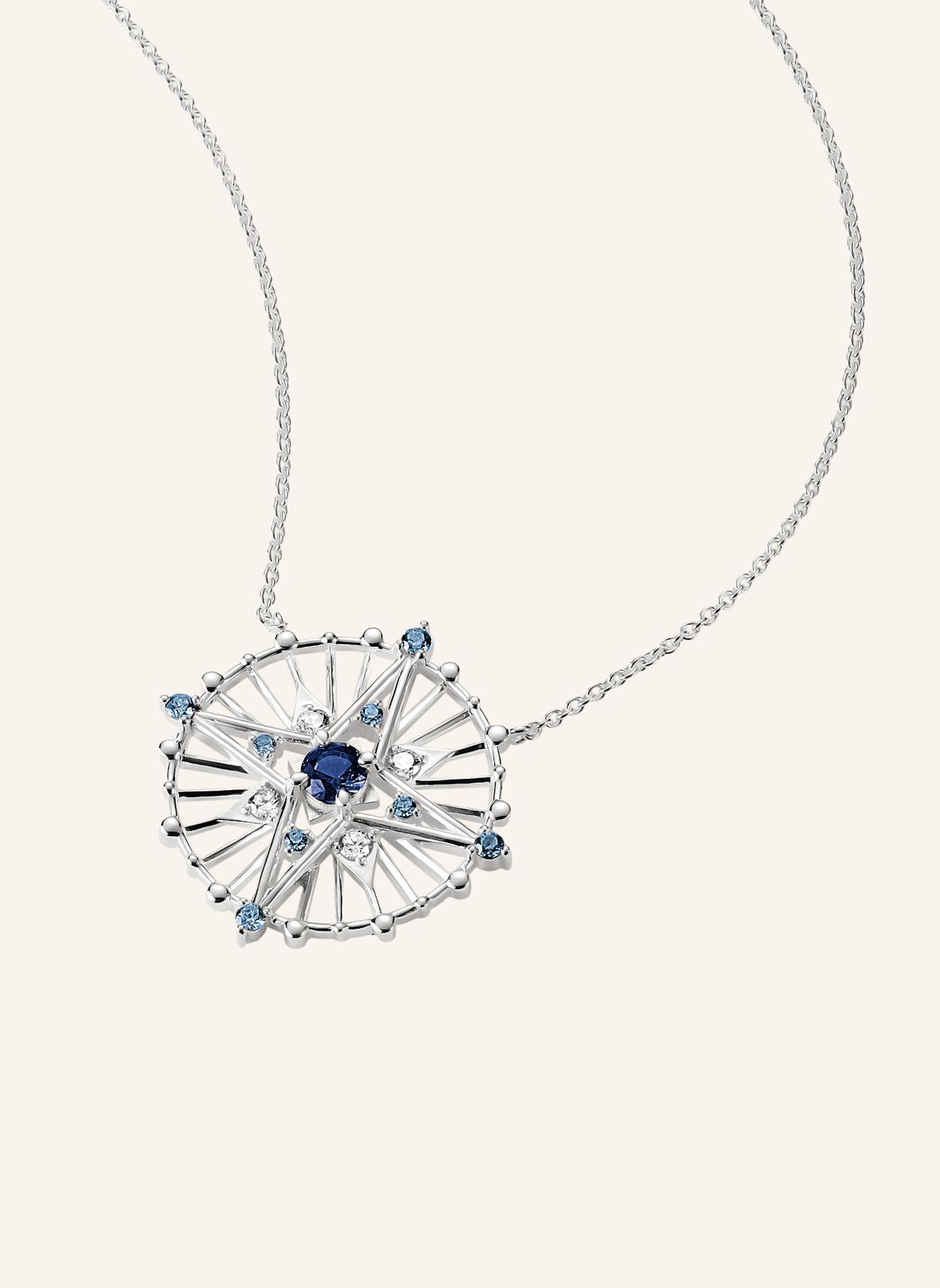THOMAS SABO Kette: SILBER / BLAU / WEISS