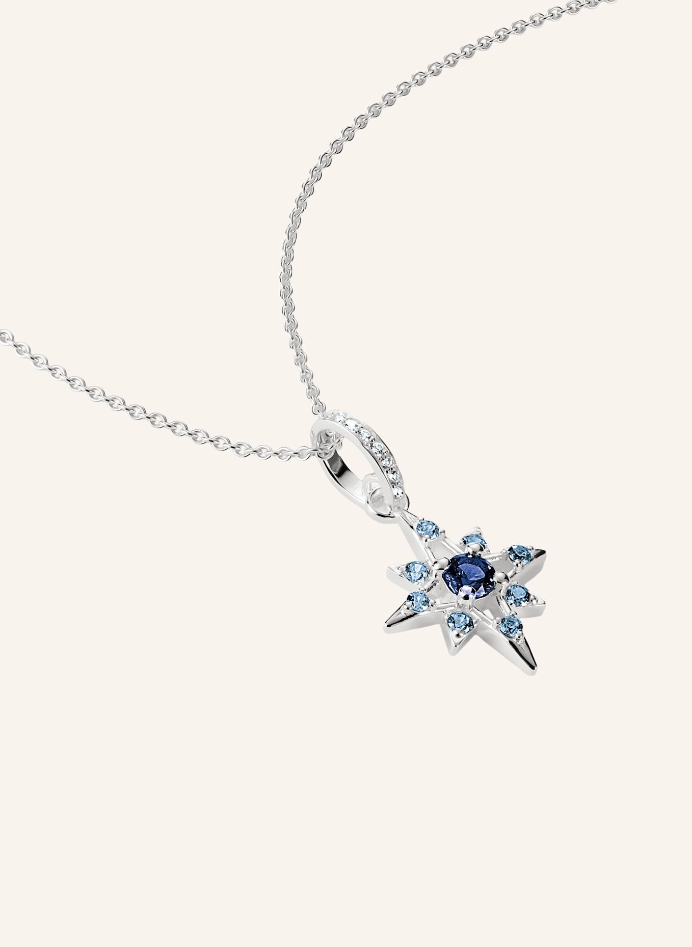 THOMAS SABO Kette: SILBER / BLAU / WEISS