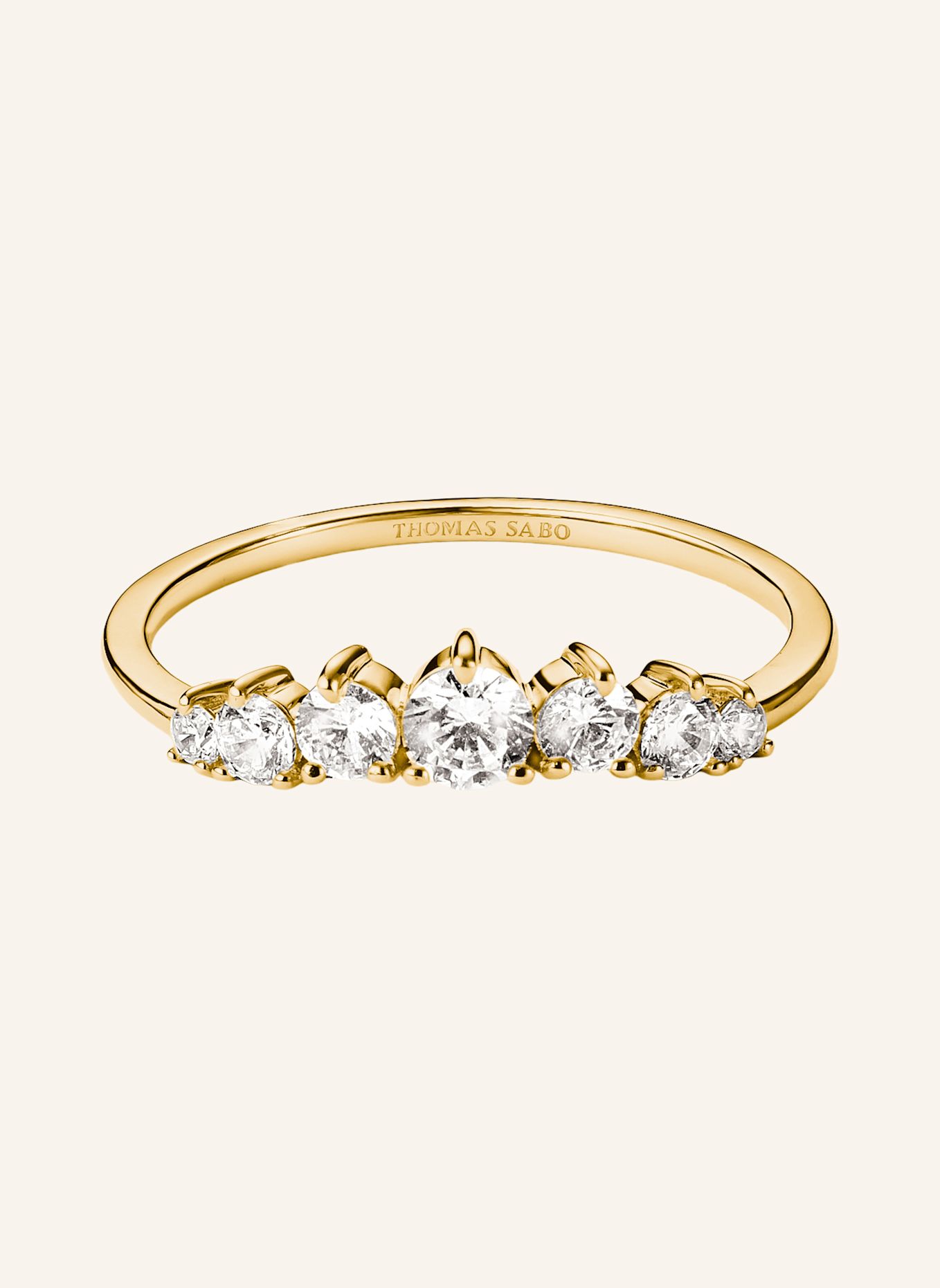 THOMAS SABO Ring: GOLD / WEISS