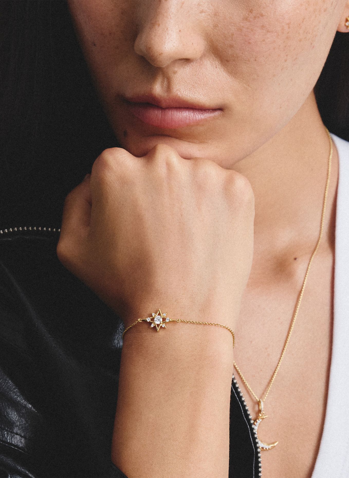 THOMAS SABO Armband: GOLD / WEISS