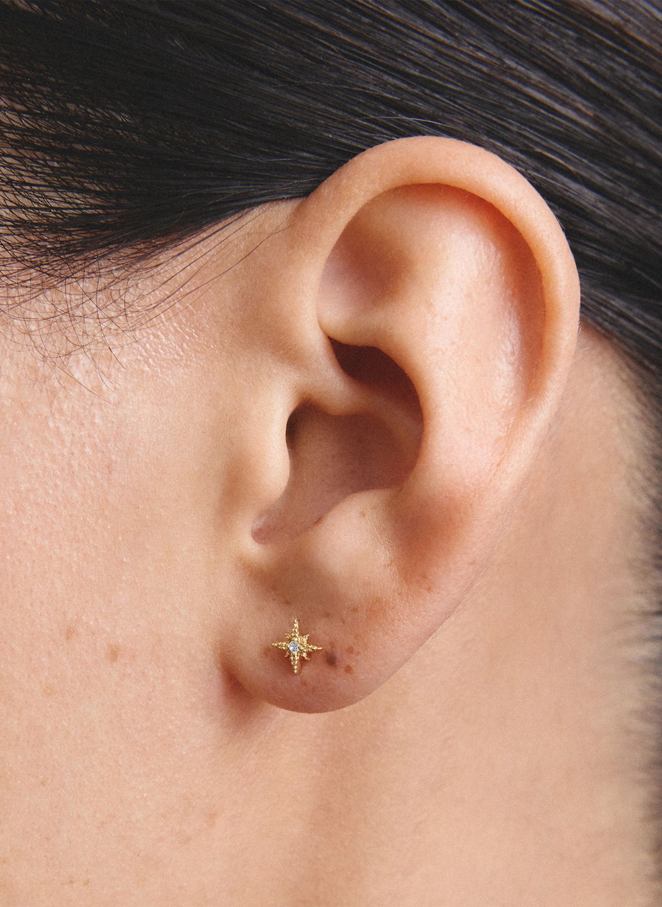 THOMAS SABO Ohrstecker: GOLD / WEISS