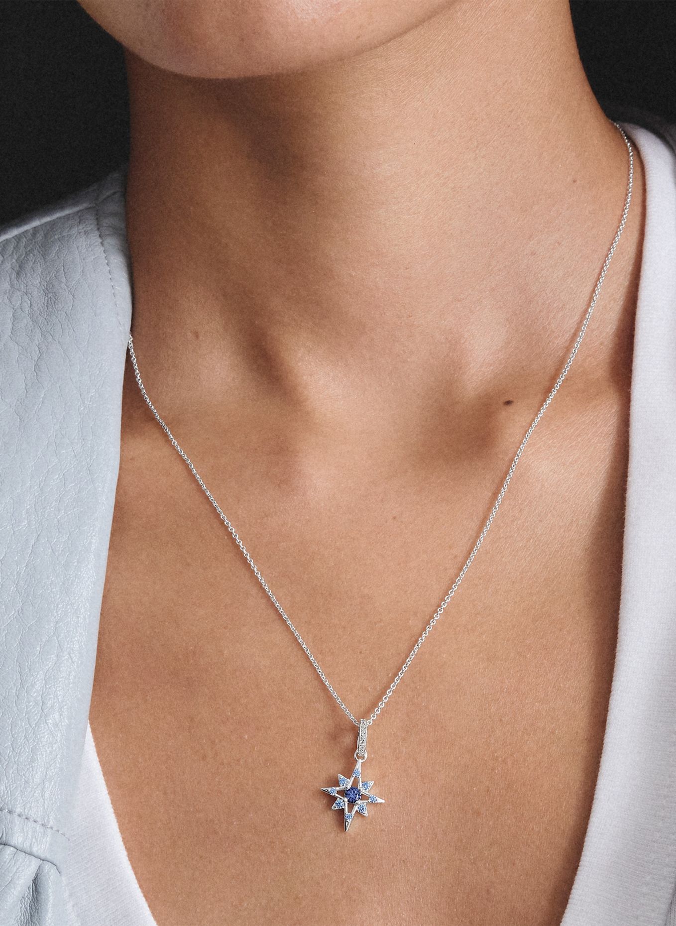 THOMAS SABO Kette: SILBER / BLAU / WEISS