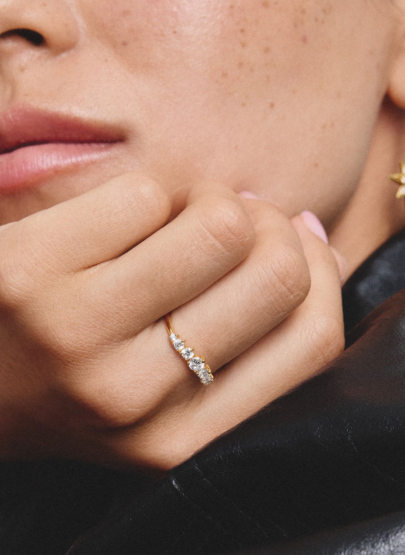 THOMAS SABO Ring: GOLD / WEISS