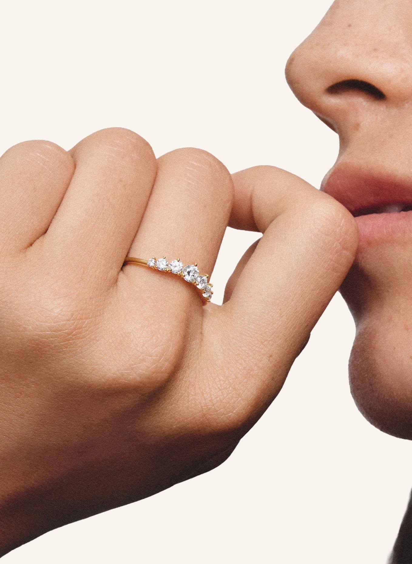 THOMAS SABO Ring: GOLD / WEISS