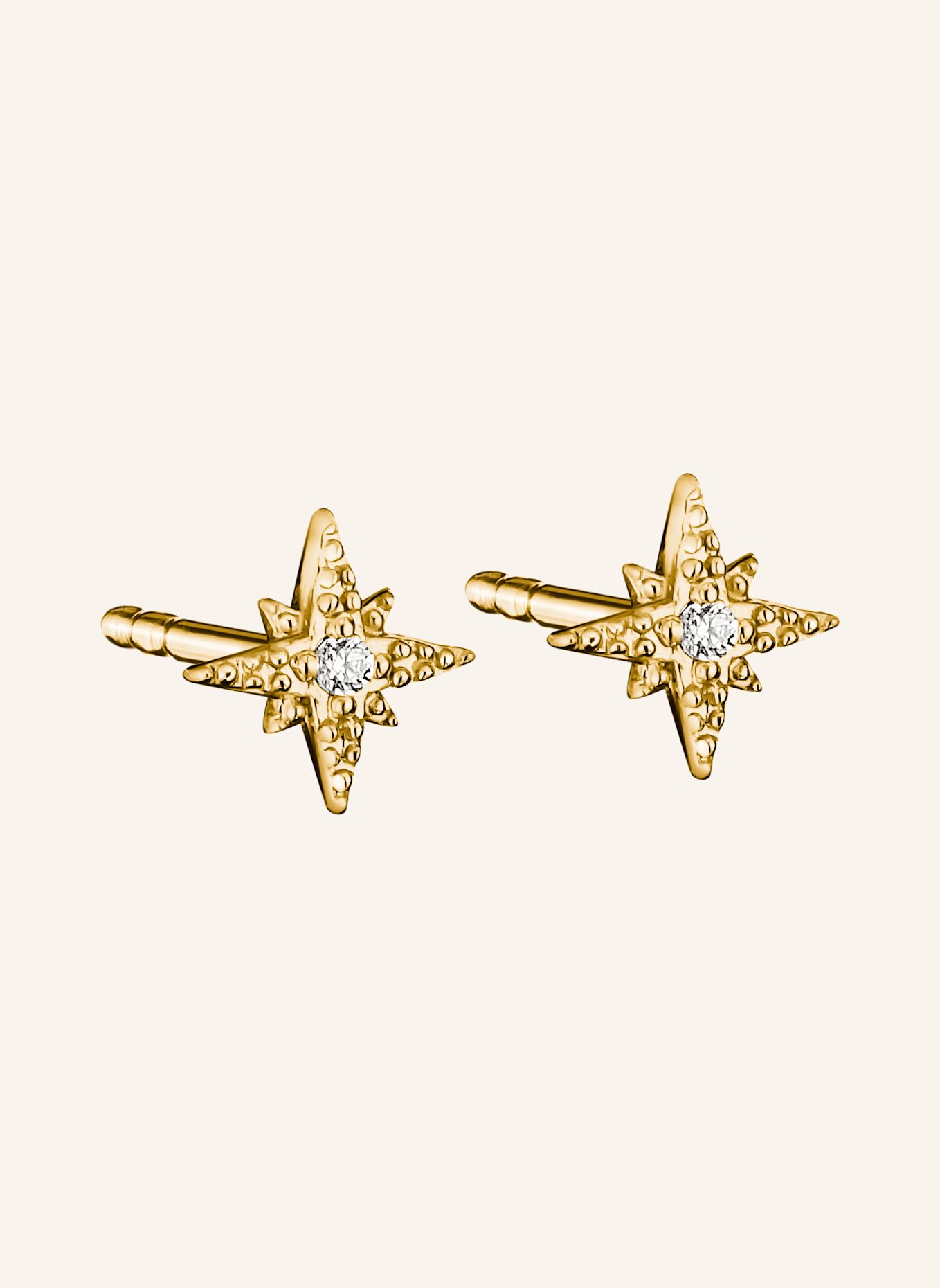 THOMAS SABO Ohrstecker: GOLD / WEISS