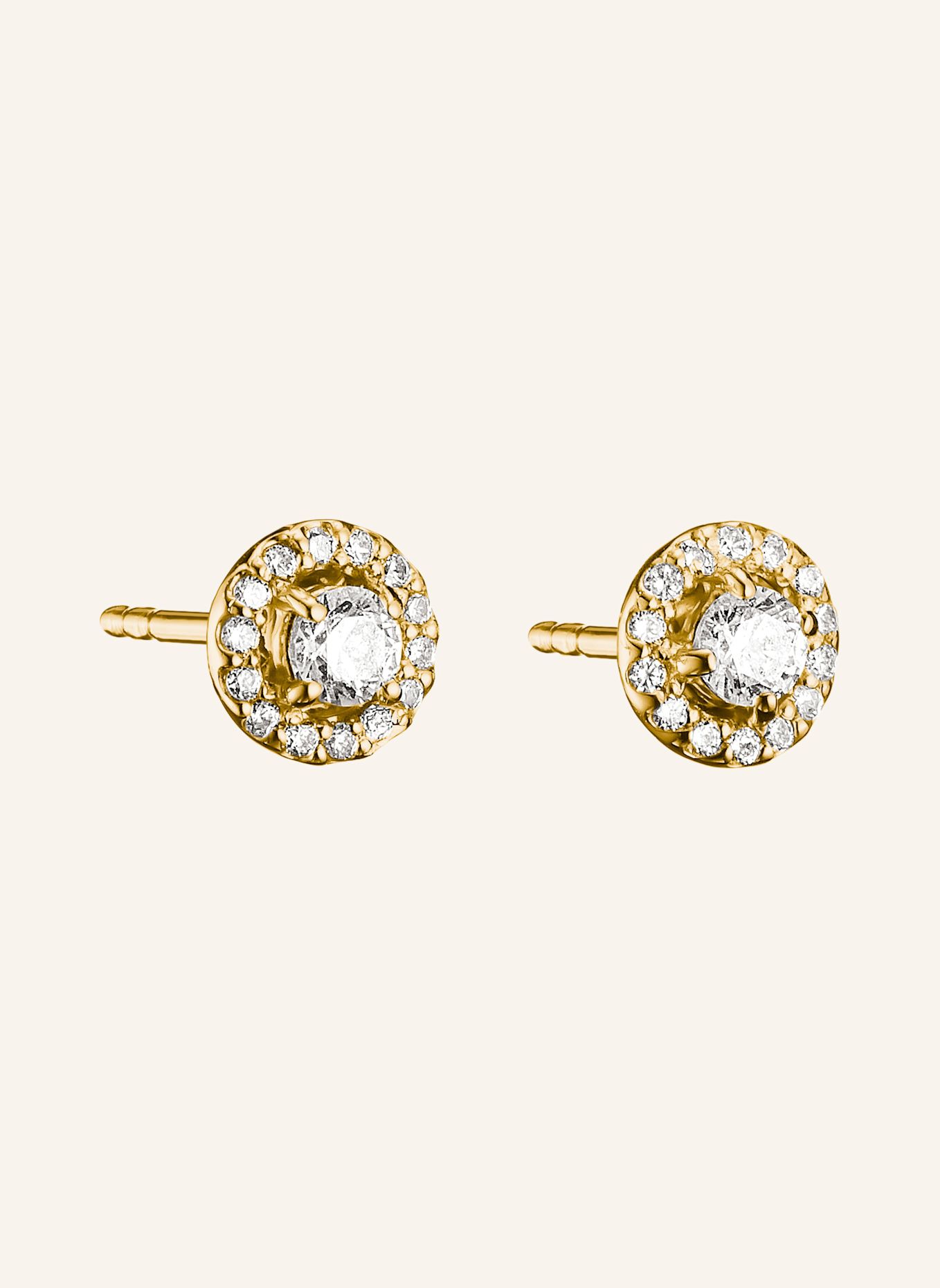 THOMAS SABO Ohrstecker: GOLD / WEISS