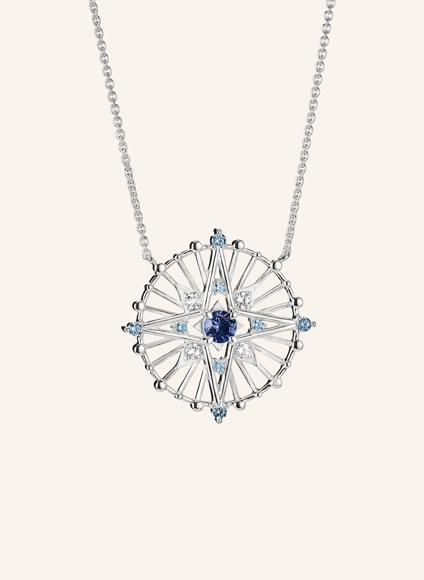 THOMAS SABO Kette: SILBER / BLAU / WEISS