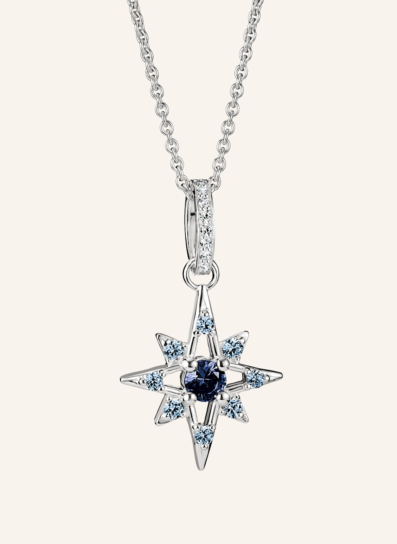 THOMAS SABO Kette: SILBER / BLAU / WEISS