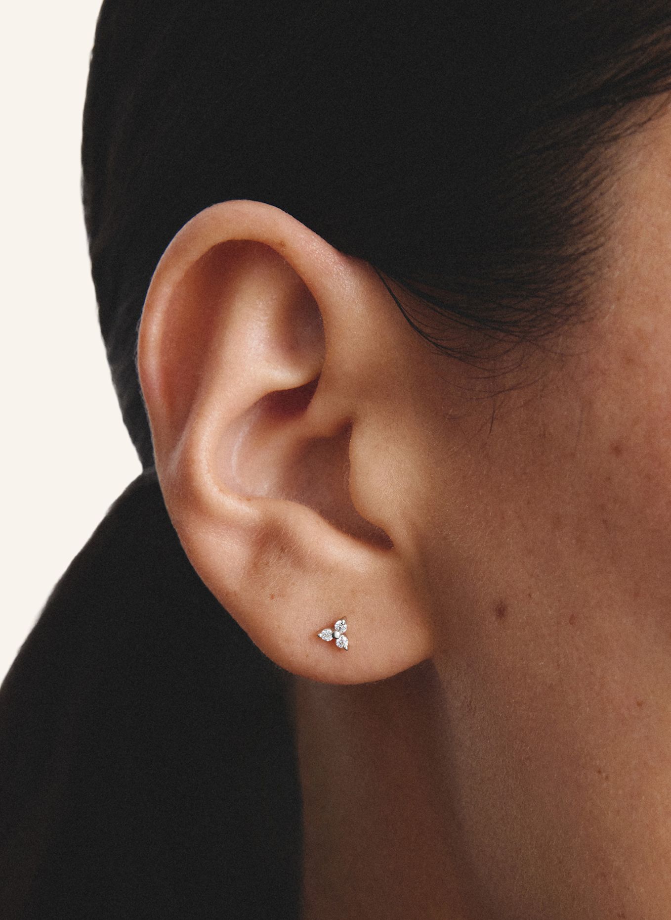 THOMAS SABO Ohrstecker: SILBER / WEISS