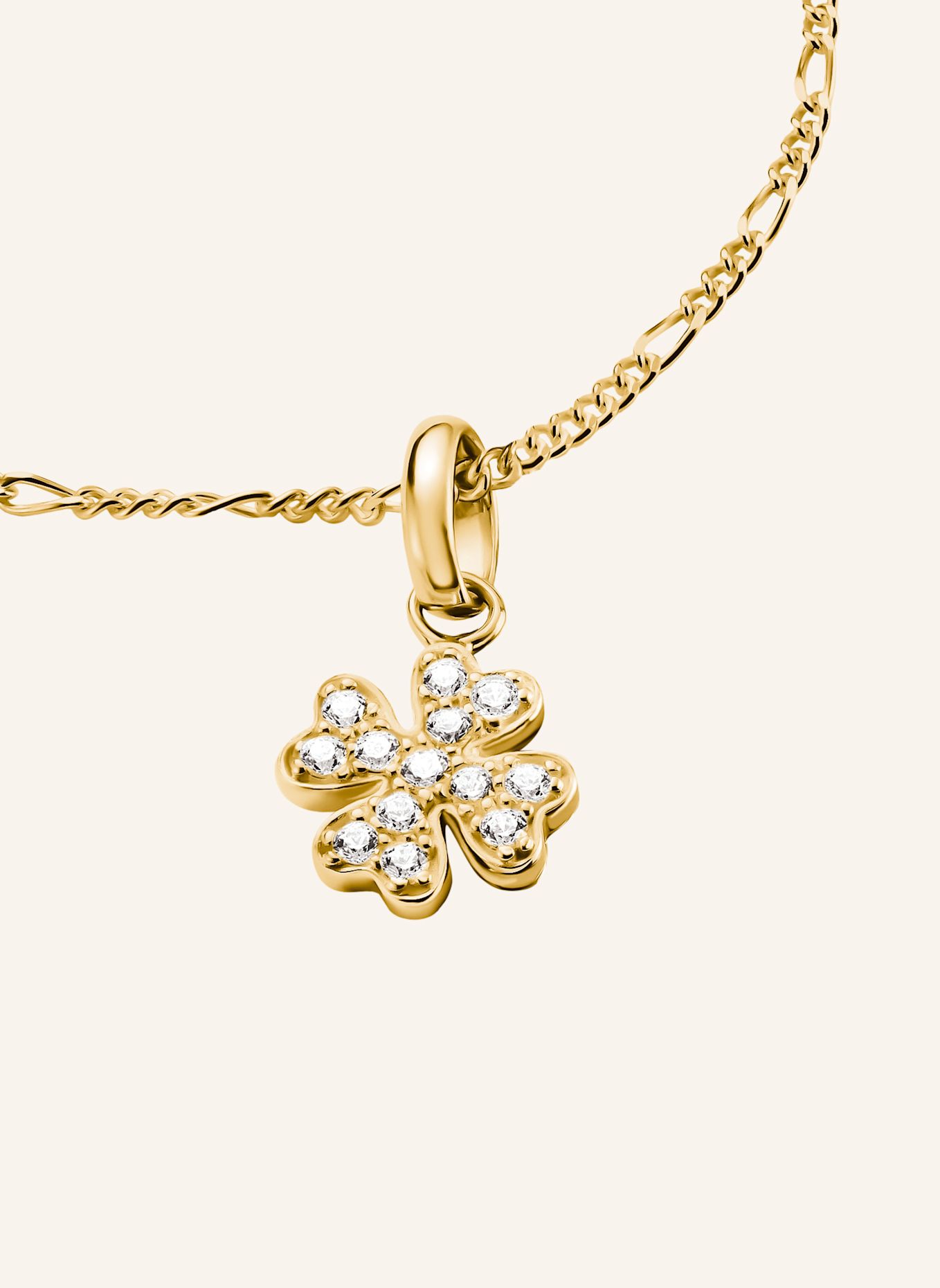THOMAS SABO Charm-Anhänger: GOLD / WEISS