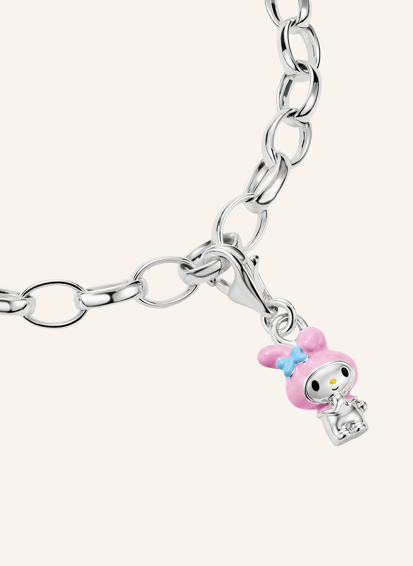 THOMAS SABO Charm-Anhänger: SILBER / PINK / HELLBLAU