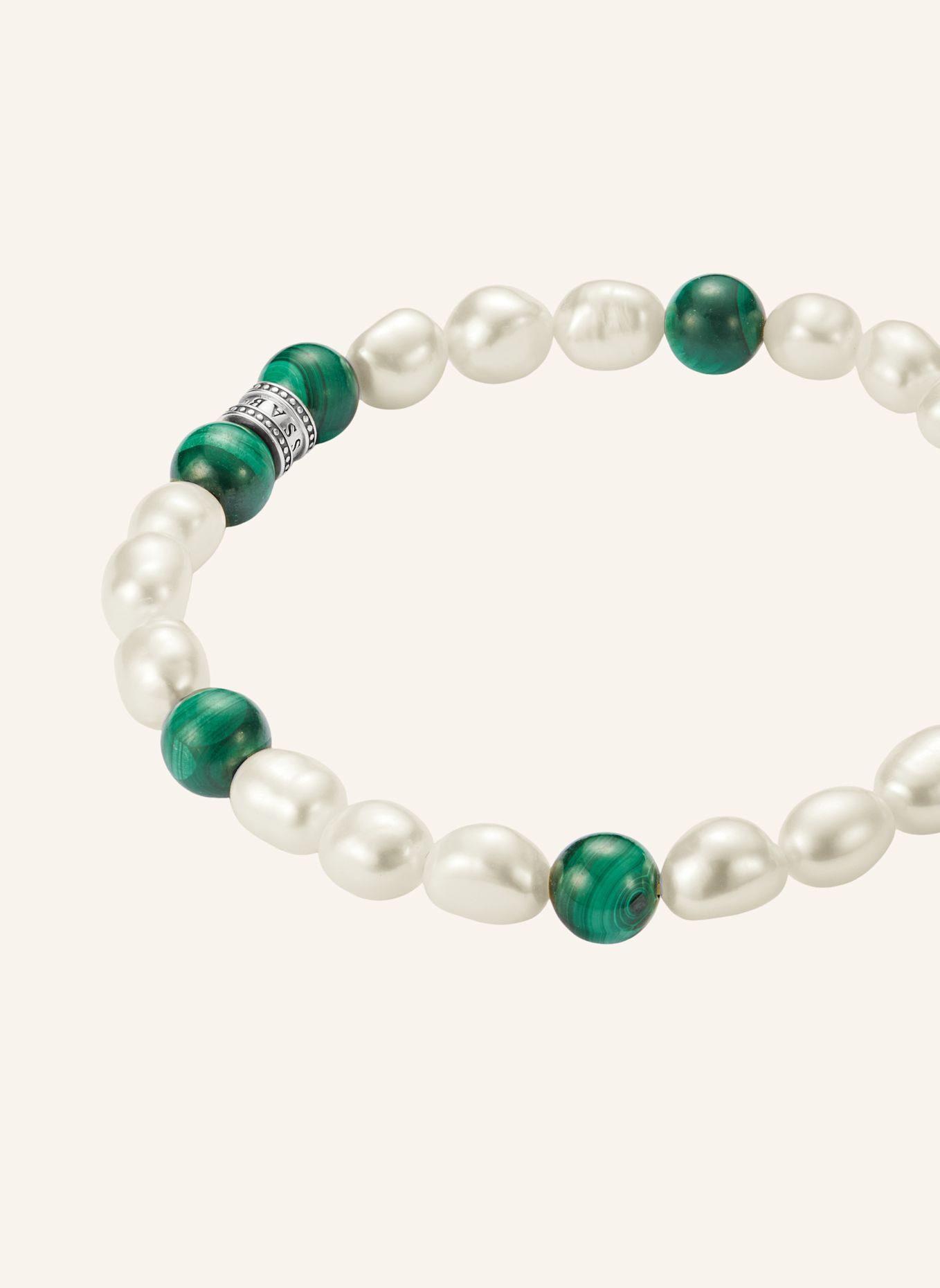 THOMAS SABO Armband: GRAU / GRÜN / WEISS