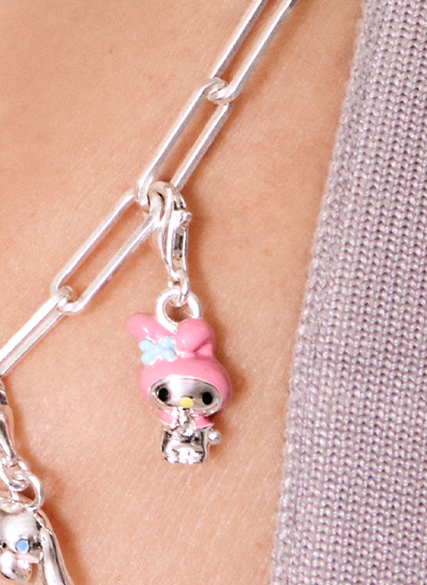 THOMAS SABO Charm-Anhänger: SILBER / PINK / HELLBLAU