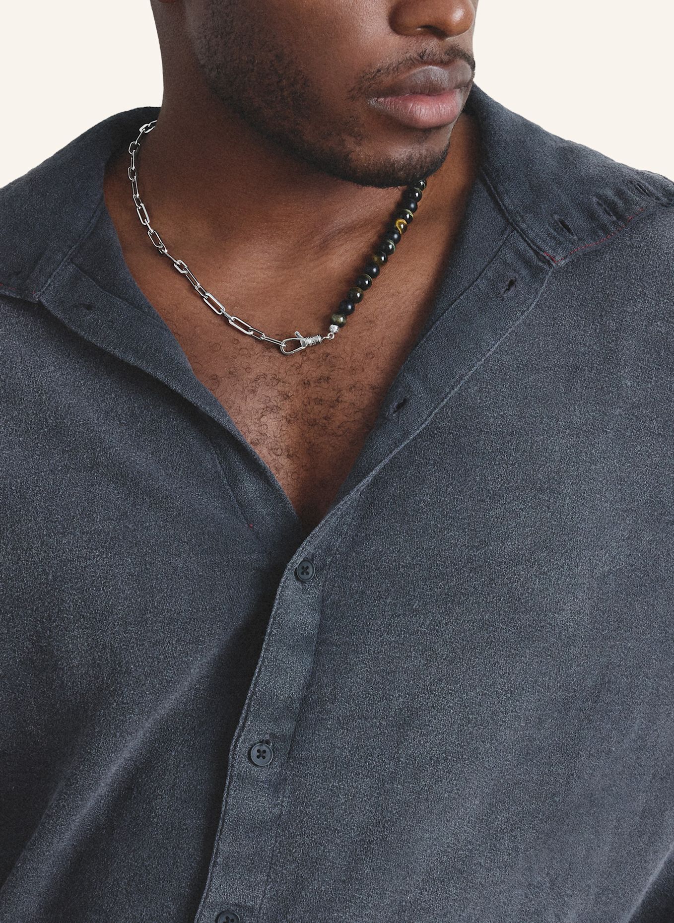 THOMAS SABO Kette: GRAU / BRAUN / BLAU