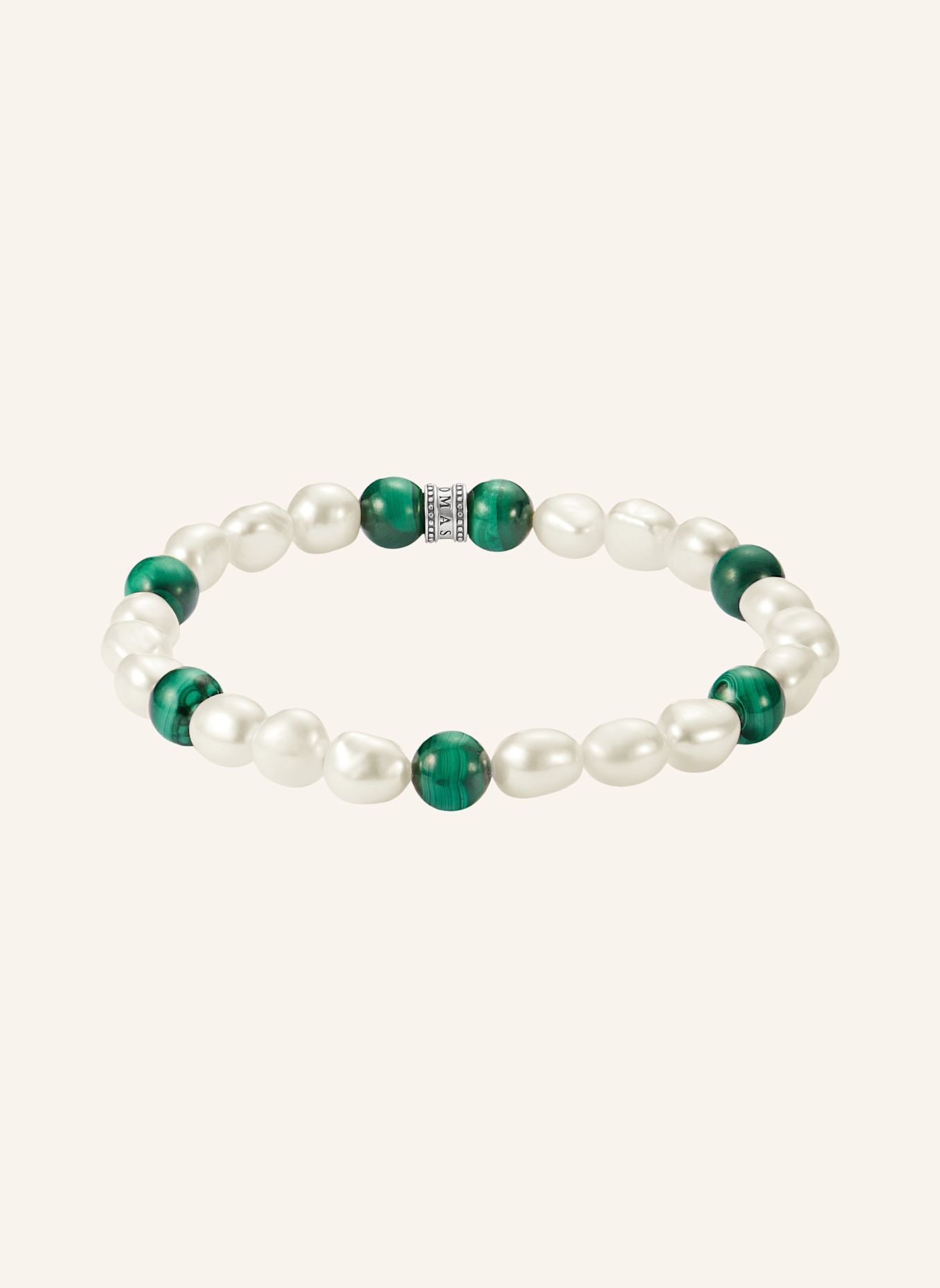 THOMAS SABO Armband: GRAU / GRÜN / WEISS