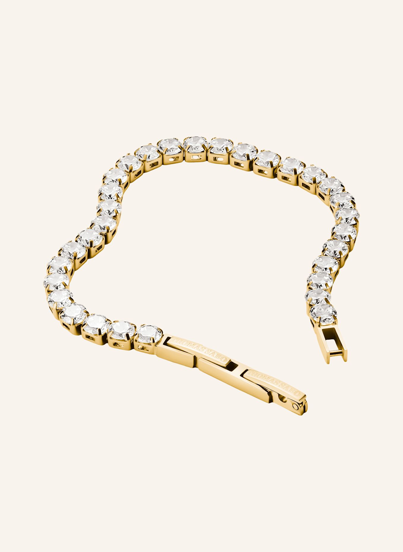 THOMAS SABO Armband: GOLD / WEISS