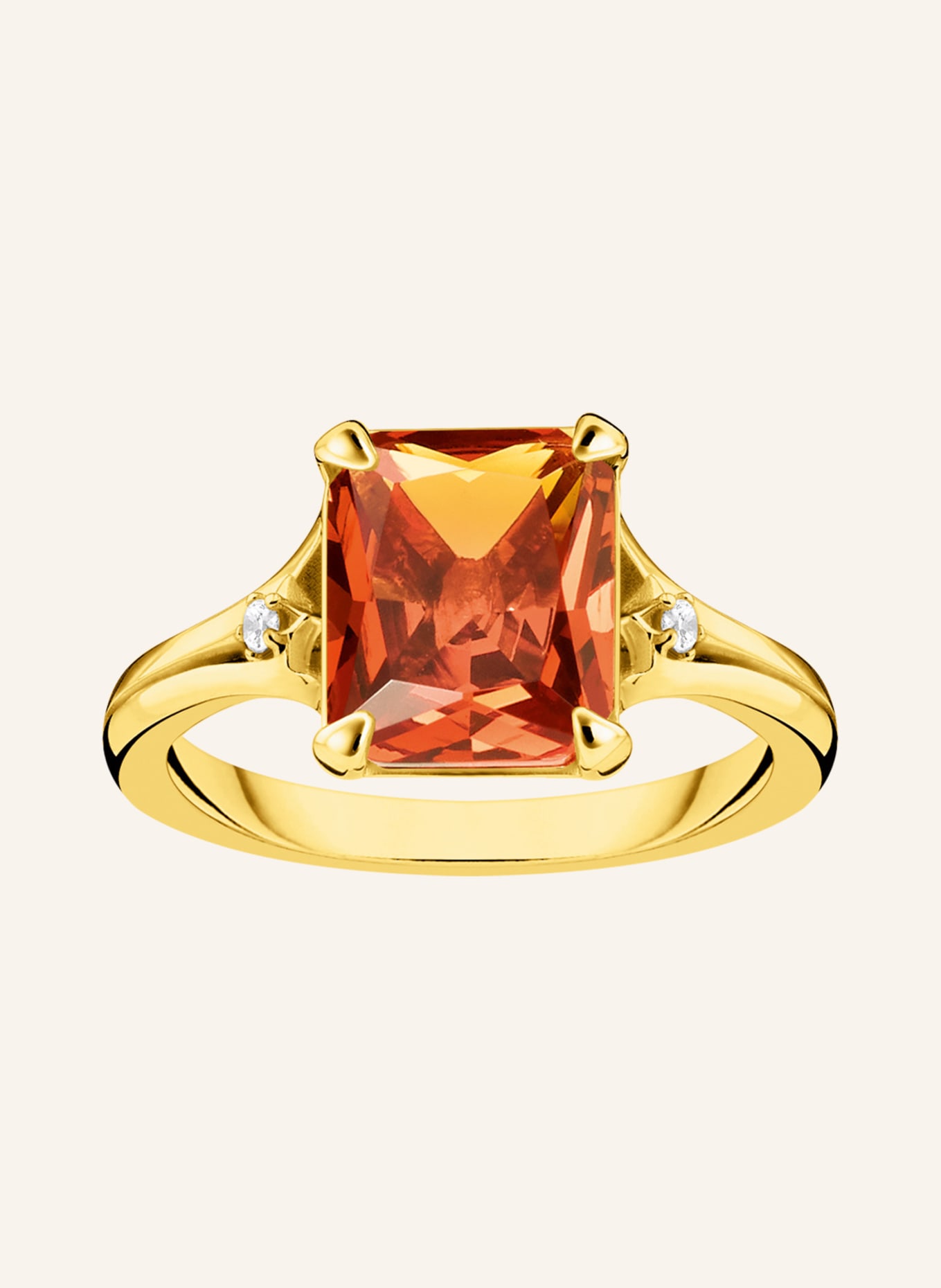 THOMAS SABO Ring, Farbe: GOLD/ ORANGE (Bild 1)