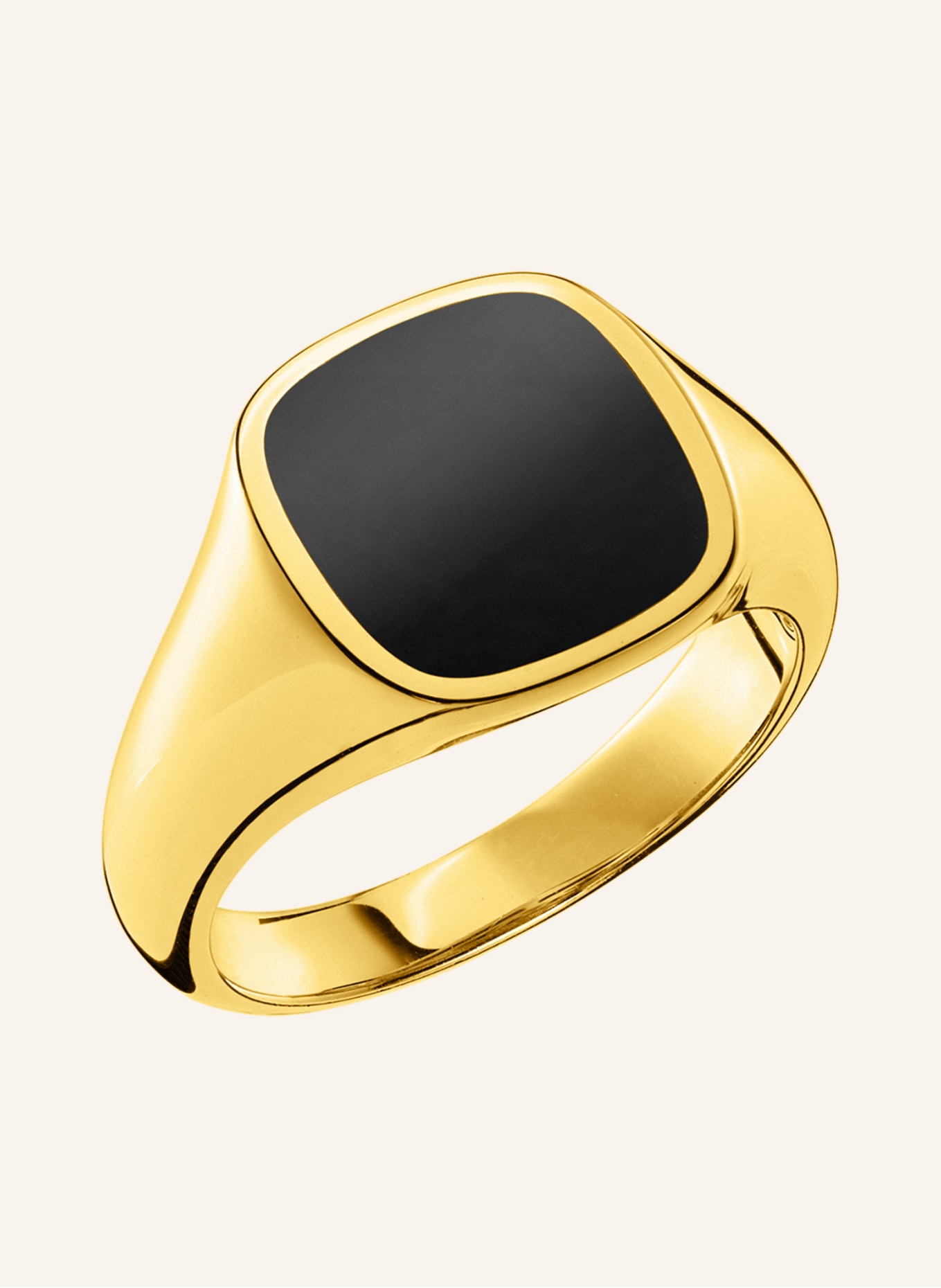 THOMAS SABO Ring in gold/ schwarz