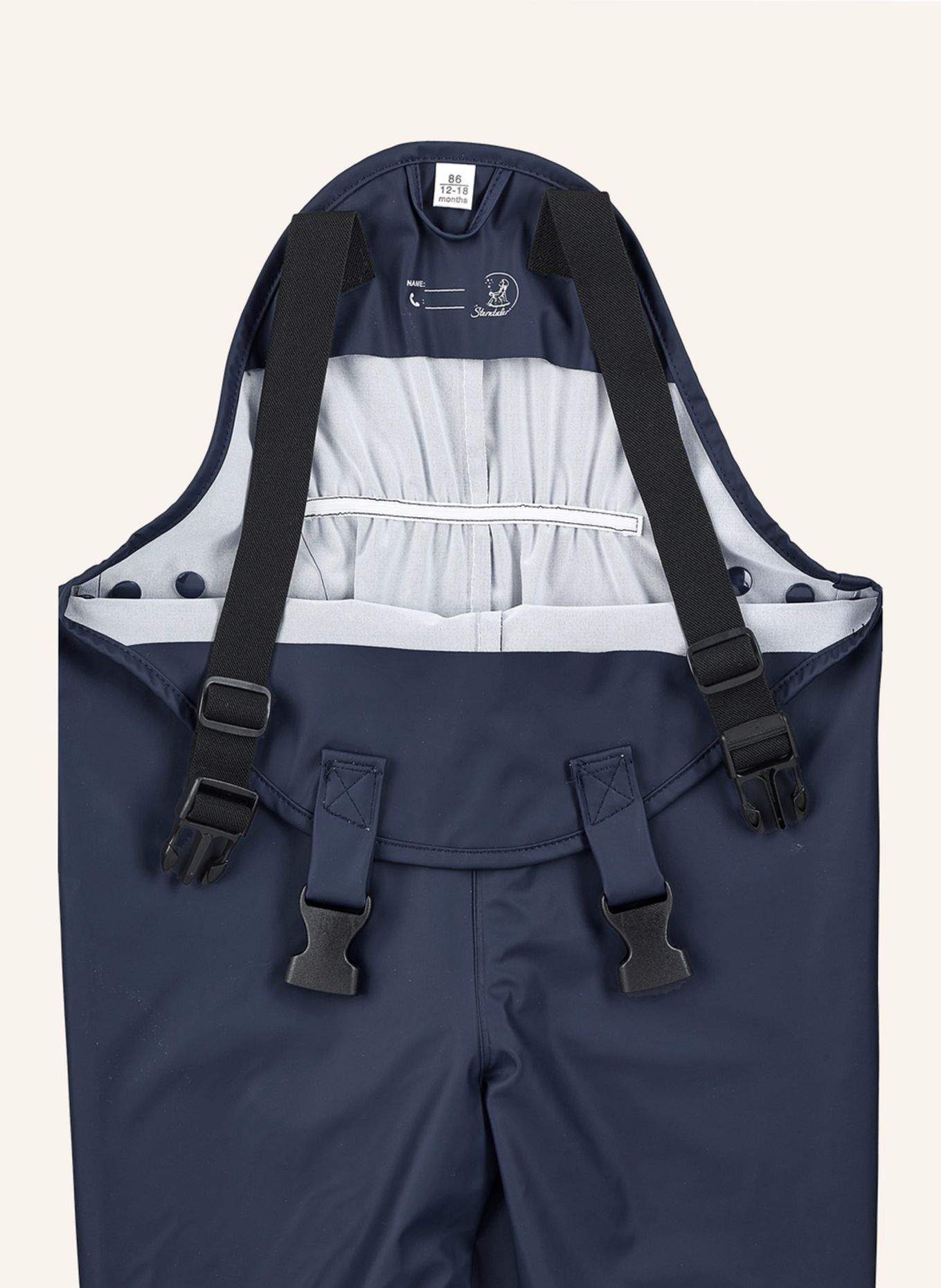 Sterntaler Regenträgerhose ungefüttert: BLAU