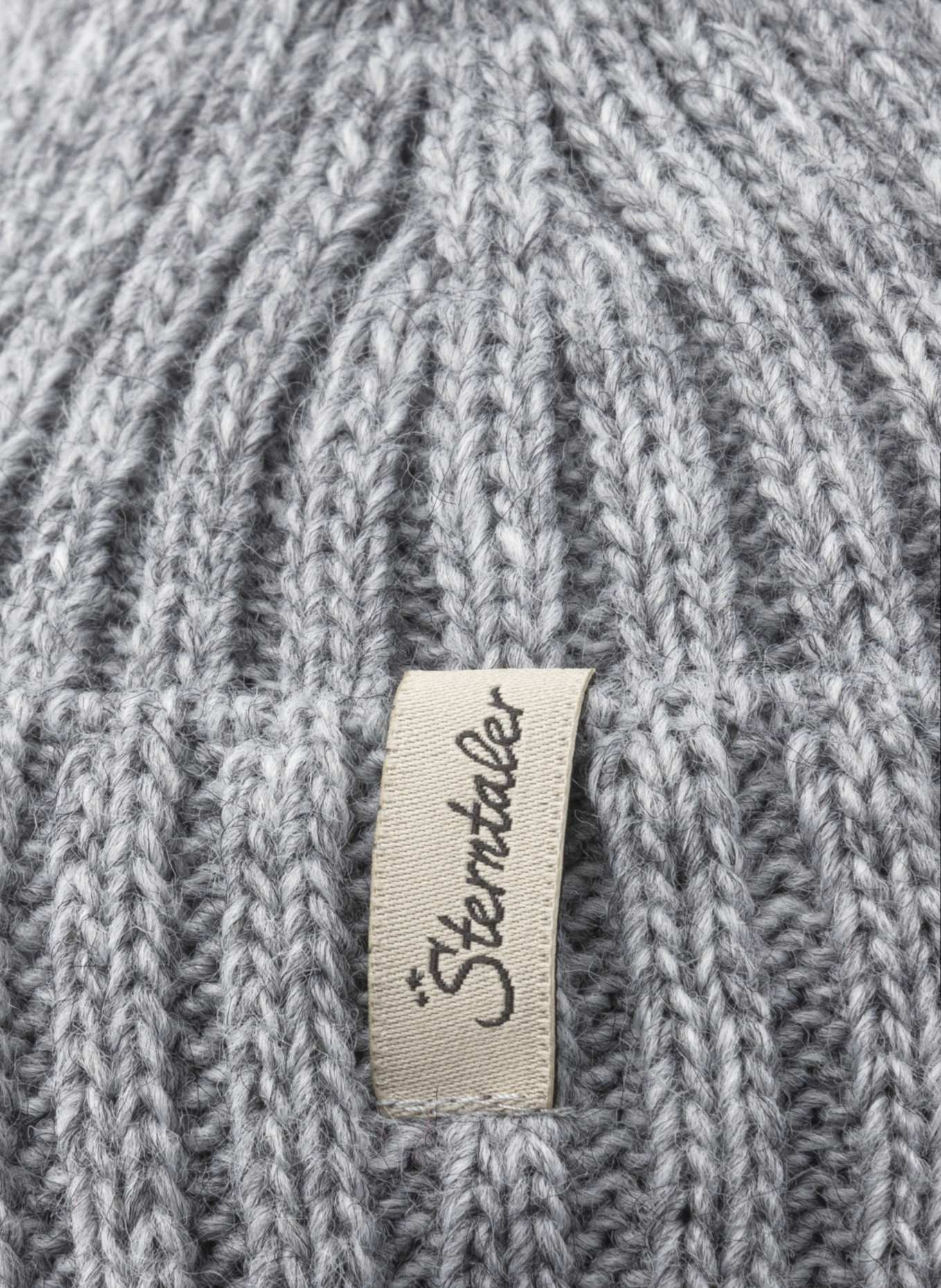 Sterntaler Strickmütze Melange: SILBER